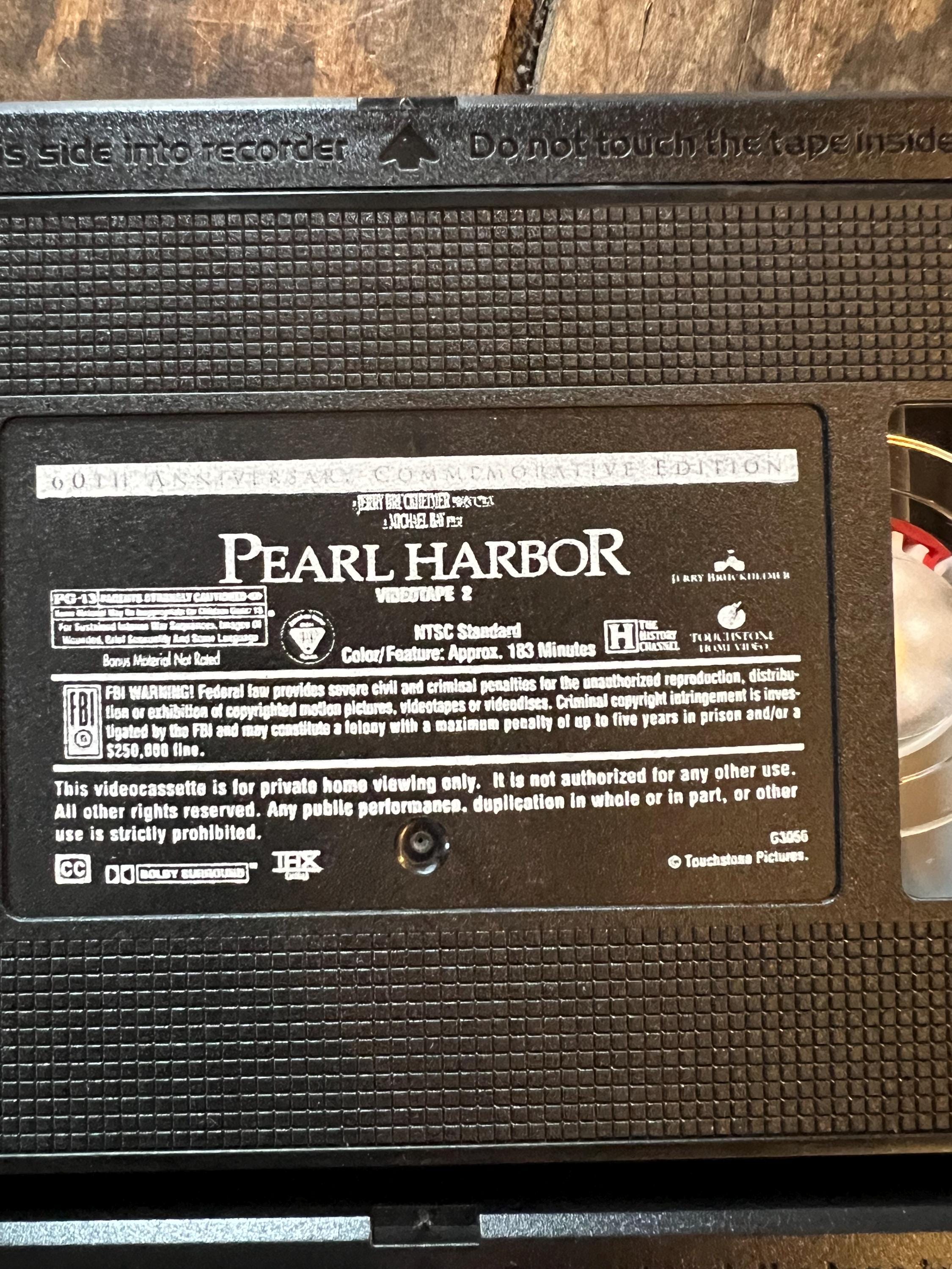 Pearl Harbor  ( VHS 2001) Ben Affleck, Josh Hartnett & Kate Beckinsale