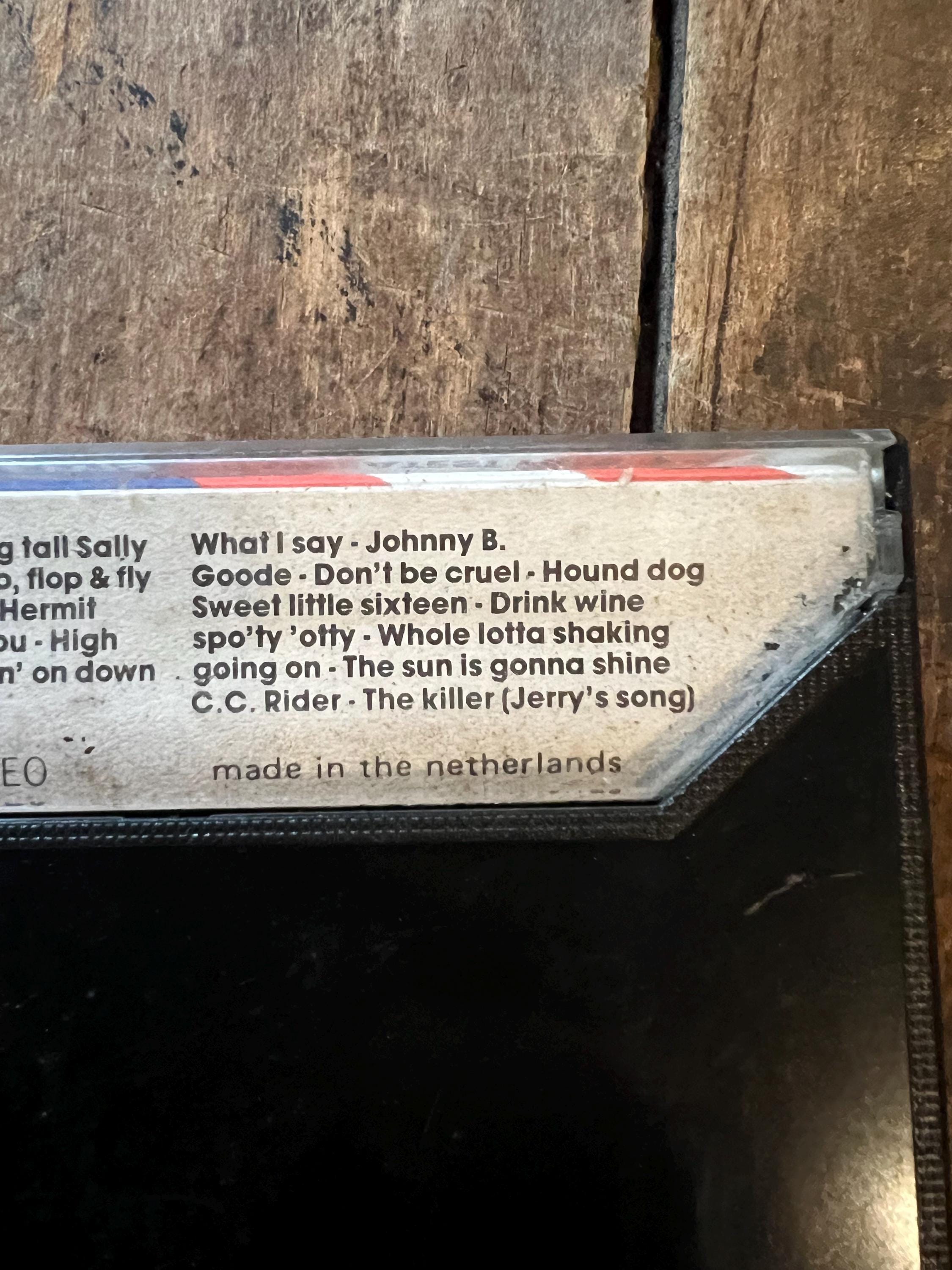 1983 Jerry Lee Lewis 20 Greatest Hits Cassette Tape - Black Tulip Records ( Netherlands Release)