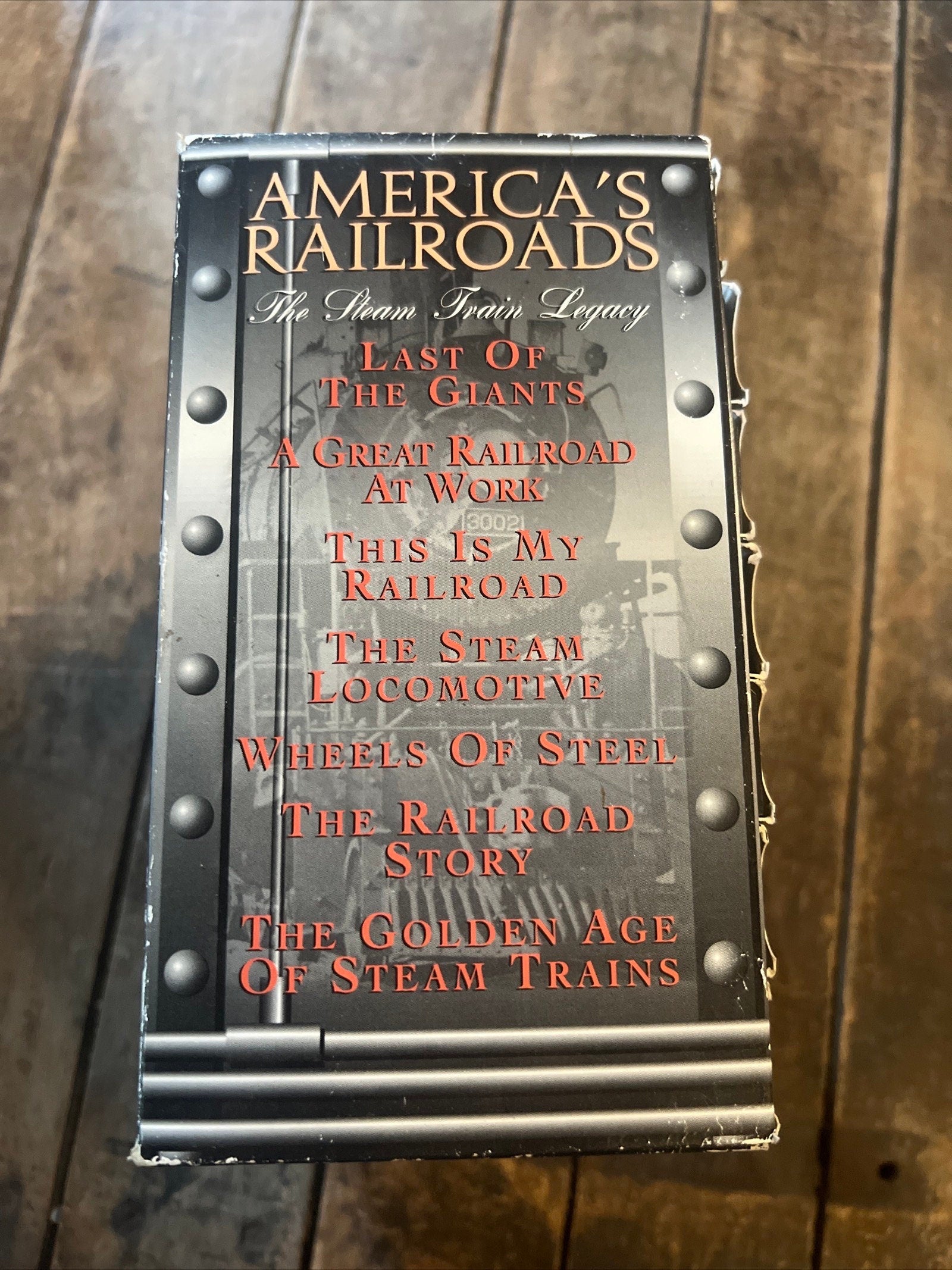 1995  America’s Railroad The Steam Train Legacy - Complete VHS Movie Box Set 7 Movie Lot