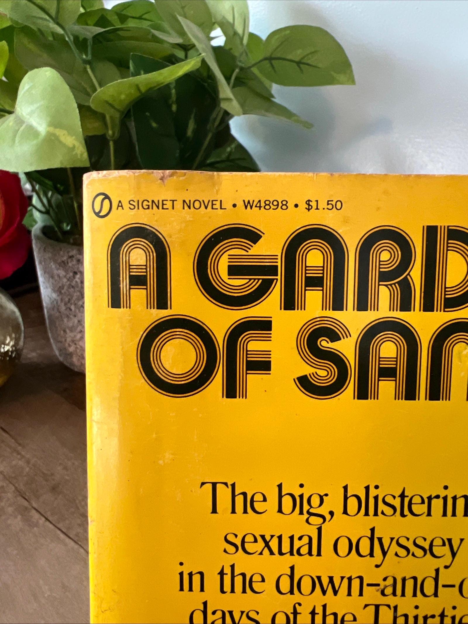 A Garden Of Sand by Earl Thompson ( 1972 Signet Books Paperback) Romance Novel