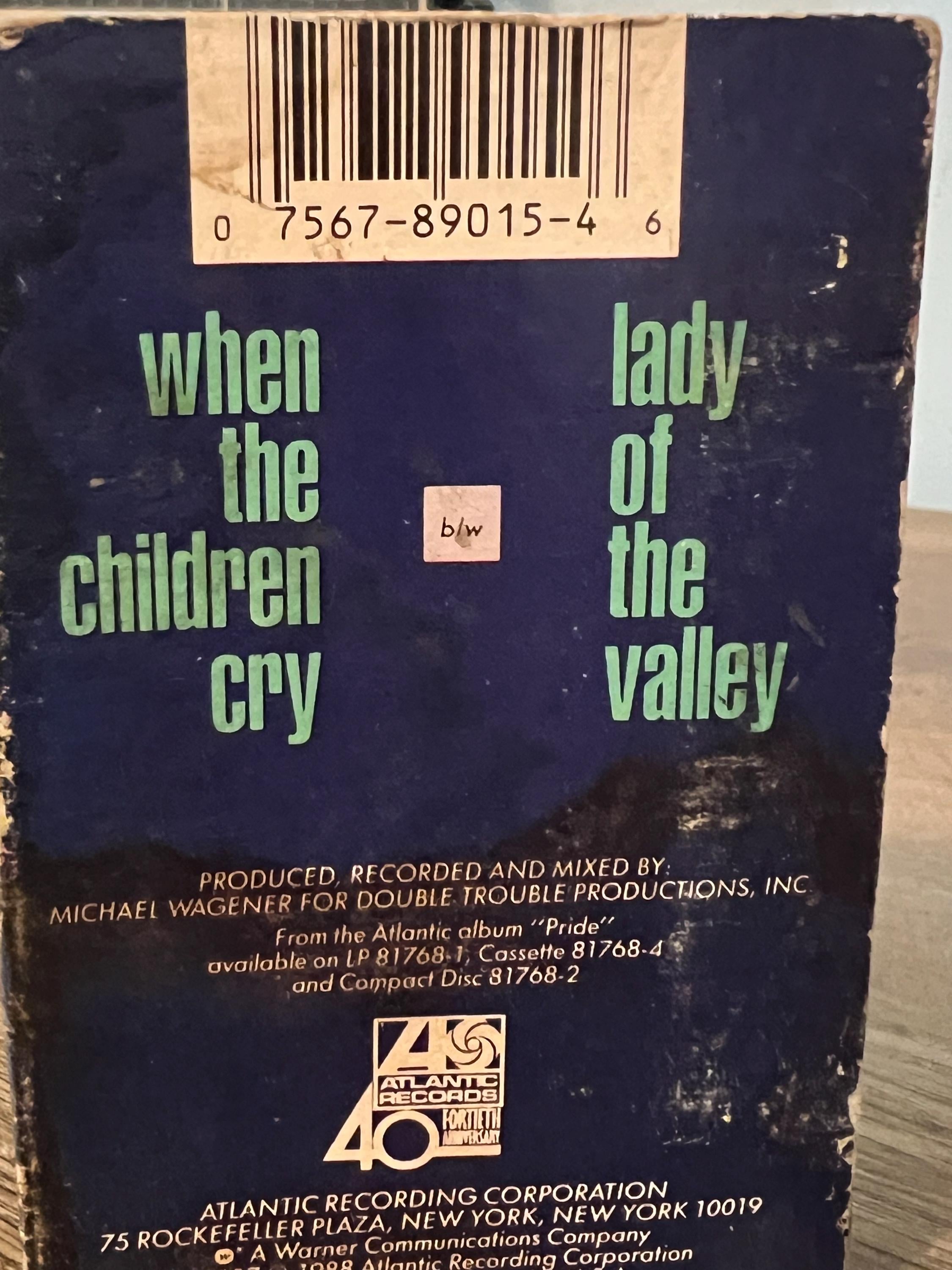 Vintage 1988 White Lion Cassette Tape: When the Children Cry