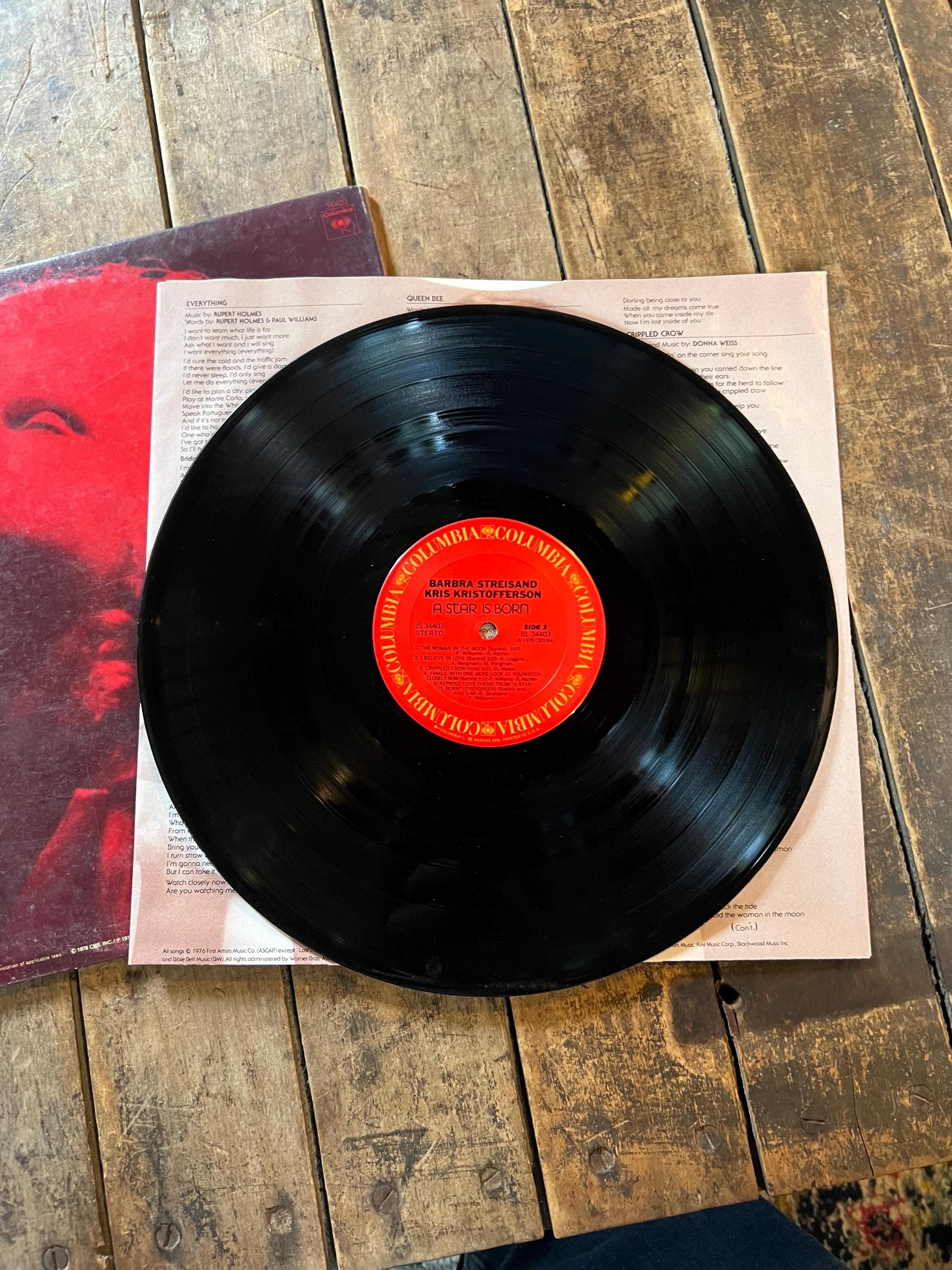 Barbra Streisand & Kris Kristoffer’s. " A Star is Born" LP - 1976 Columbia Retro Vinyl Record