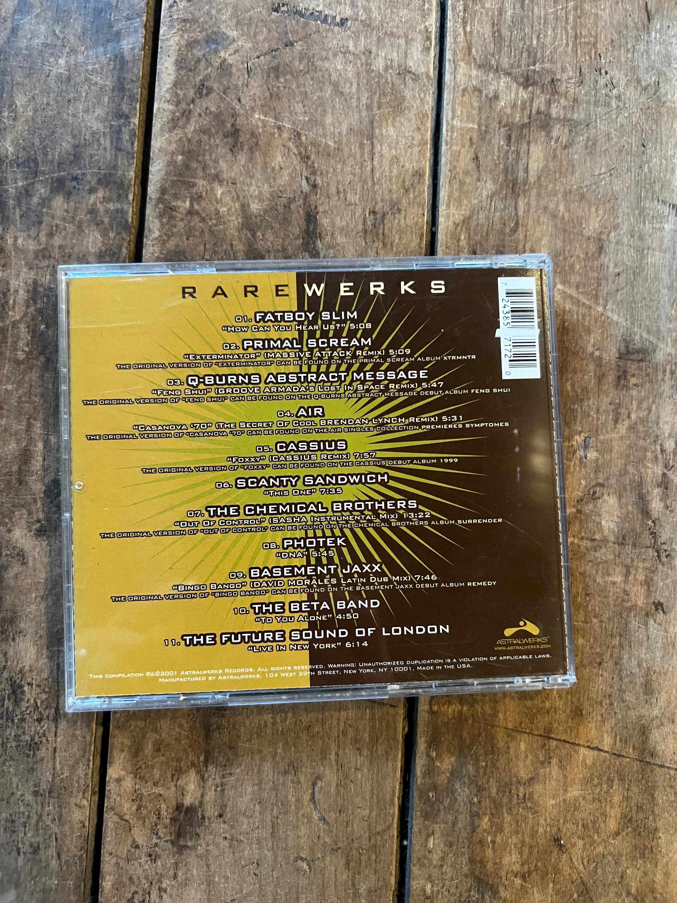 Rarewerks CD - 2001 Astralwerks Records - Various Artists Compilation Electronic Album