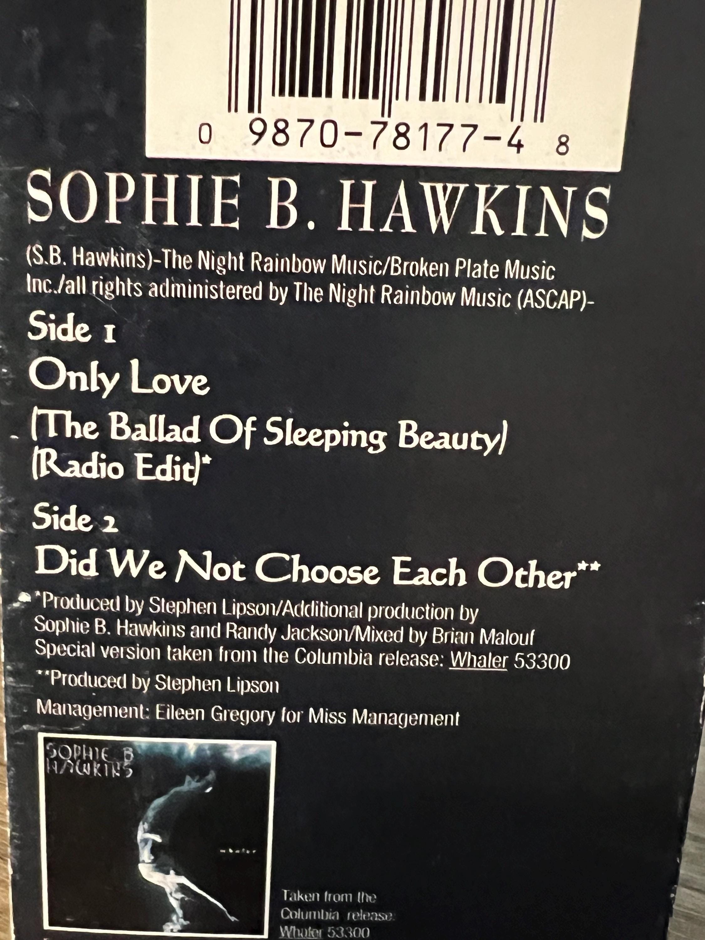 Vintage 1996 Sophie B Hawkins 'Only Love' Cassette Tape