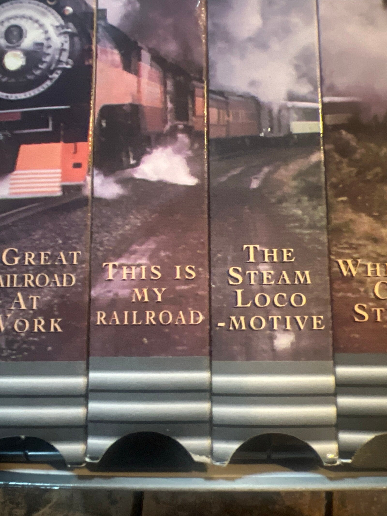 1995  America’s Railroad The Steam Train Legacy - Complete VHS Movie Box Set 7 Movie Lot