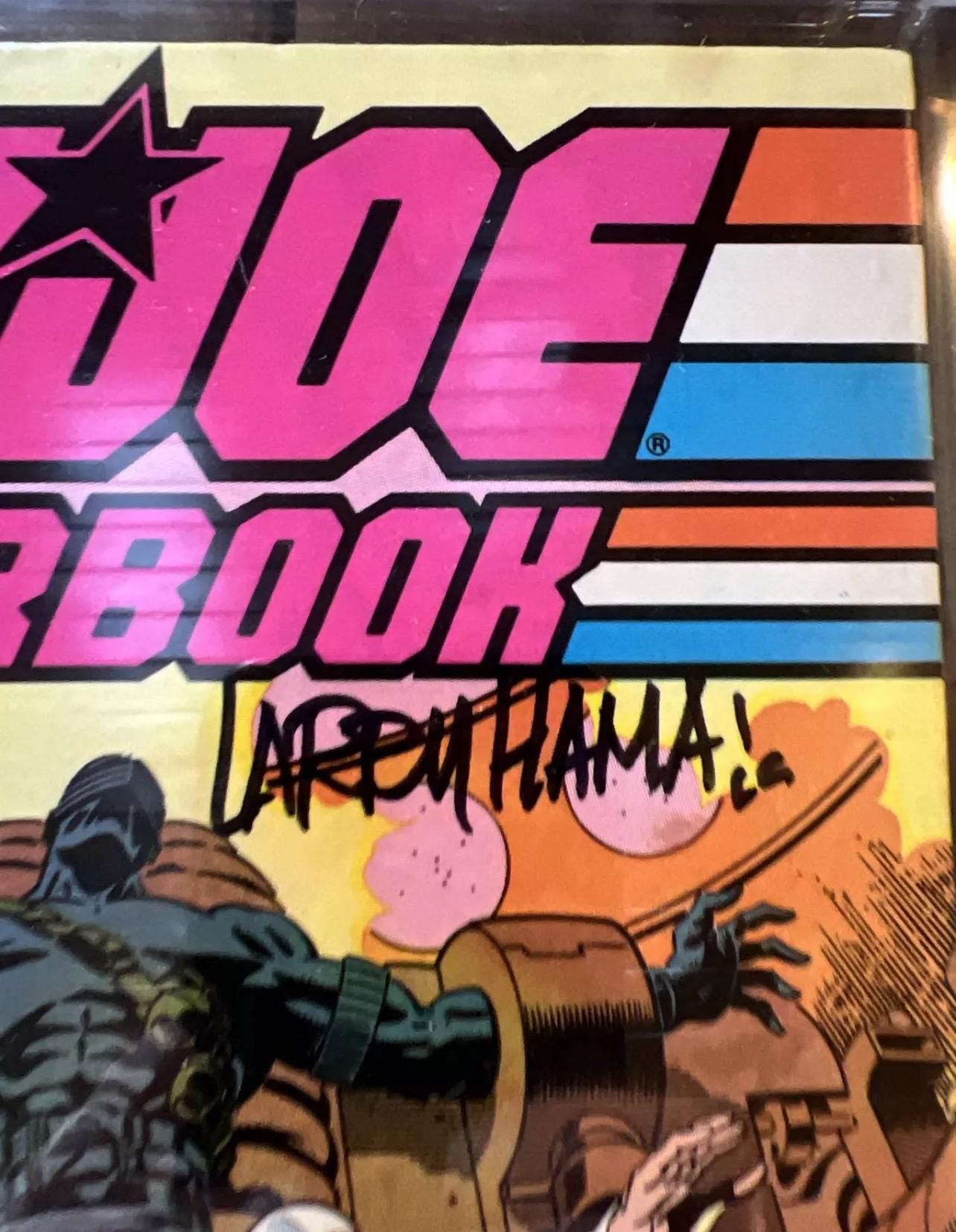 1987 G.I. JOE Yearbook #3 - Marvel Comics - Larry Hama Autograph- CGC Graded 4.5