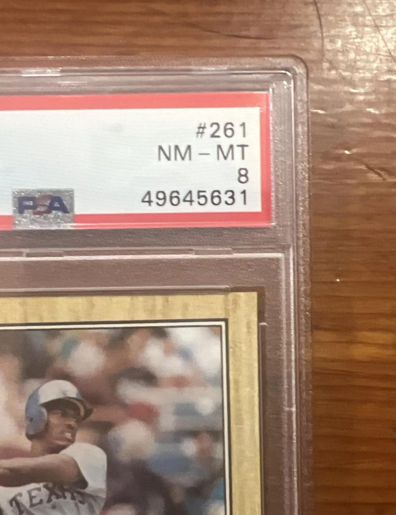 Vintage 1987 Topps Ruben Sierra Rookie Card - Texas Rangers - PSA 8 Graded