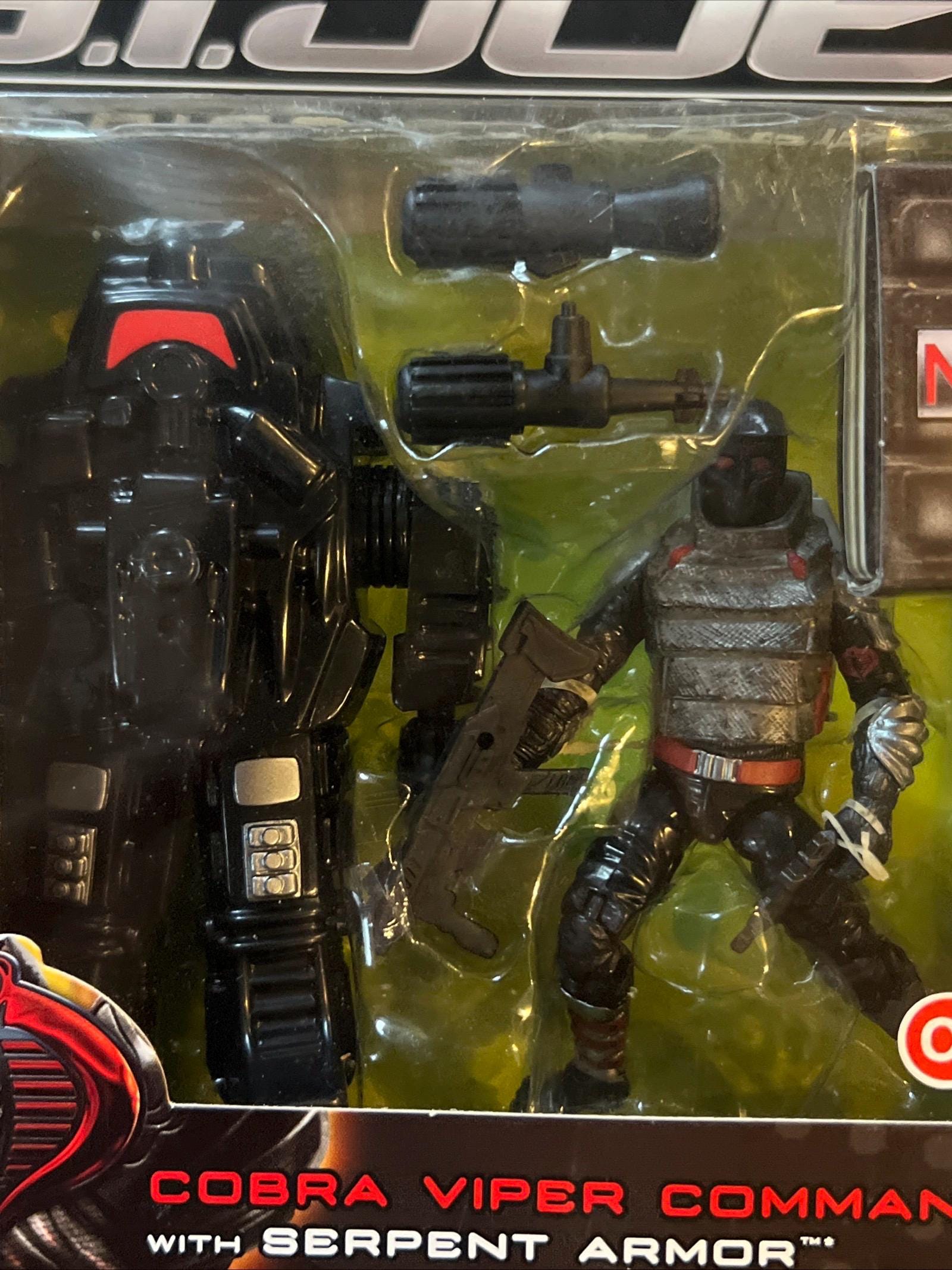 GI JOE Cobra Viper Commando with Serpent Armor - Sealed on Card