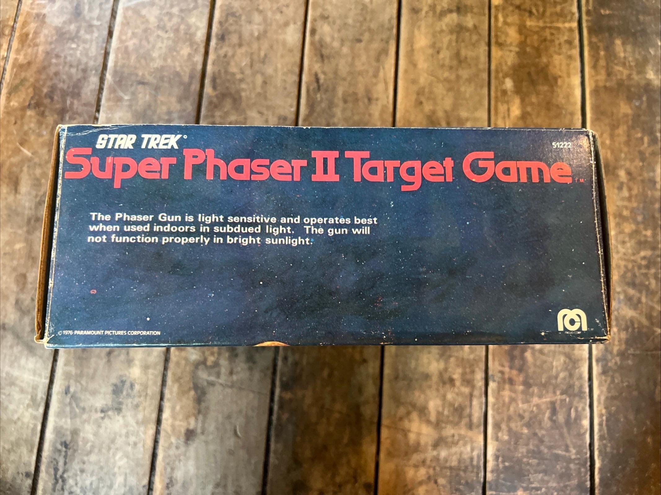 1976 Mego - Star Trek - Super Phaser II Target Game - Original Box No. 51222