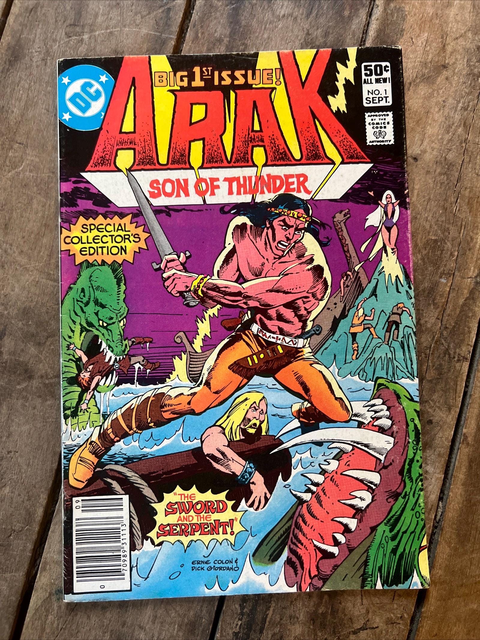 Arak, Son of Thunder #1 (1981) Newsstand Edition - DC Comics - Big 1st Issue