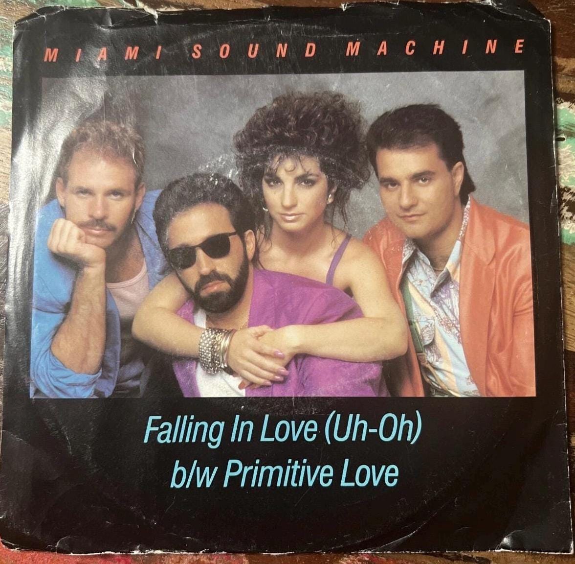 Miami Sound Machine - Falling In Love 45 Record - 1985 Retro Vinyl