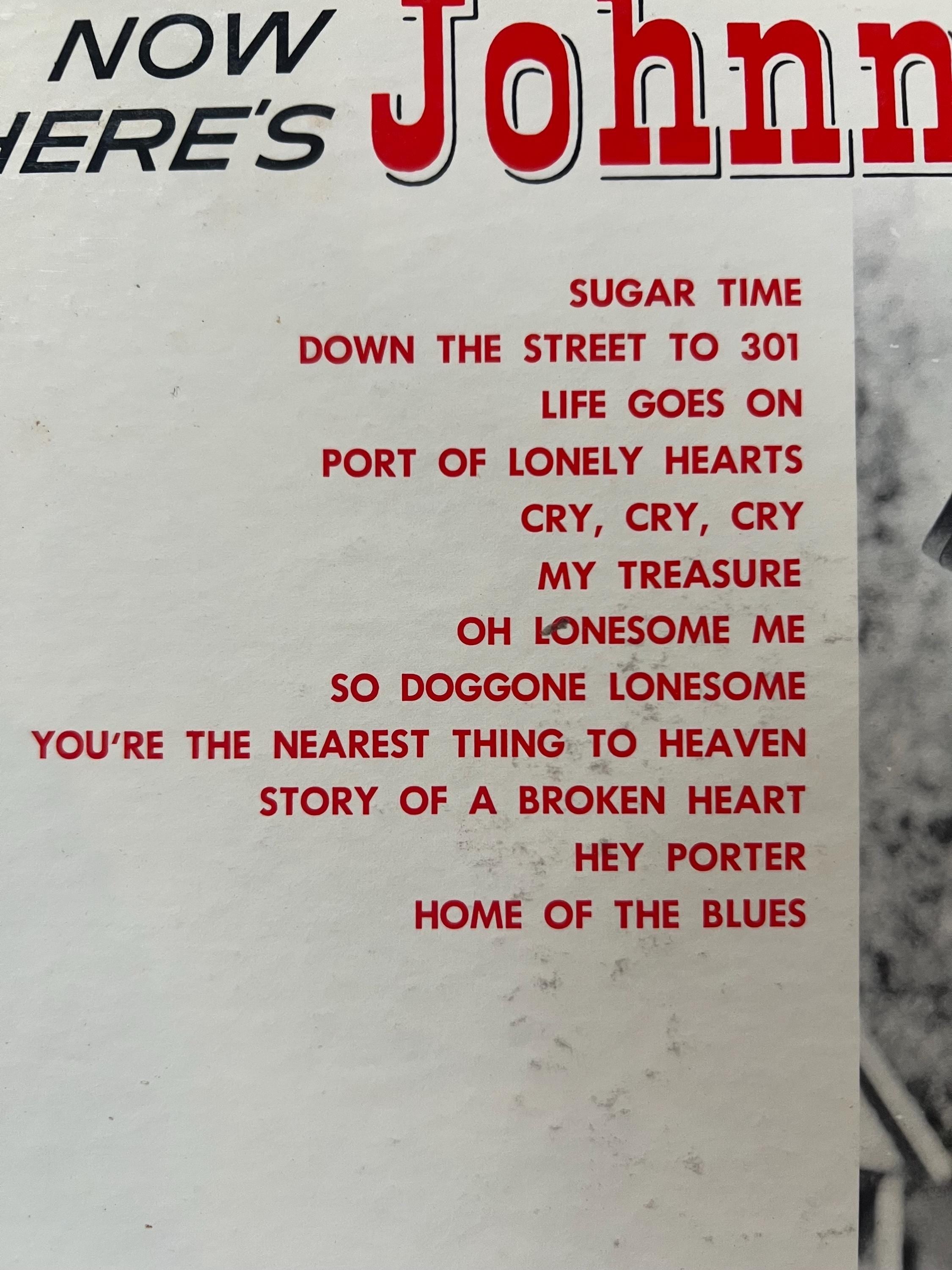 Johnny Cash “Now Here’s Johnny Cash” - Retro Vinyl  - 1961 Original LP Record - Sun Records - Country