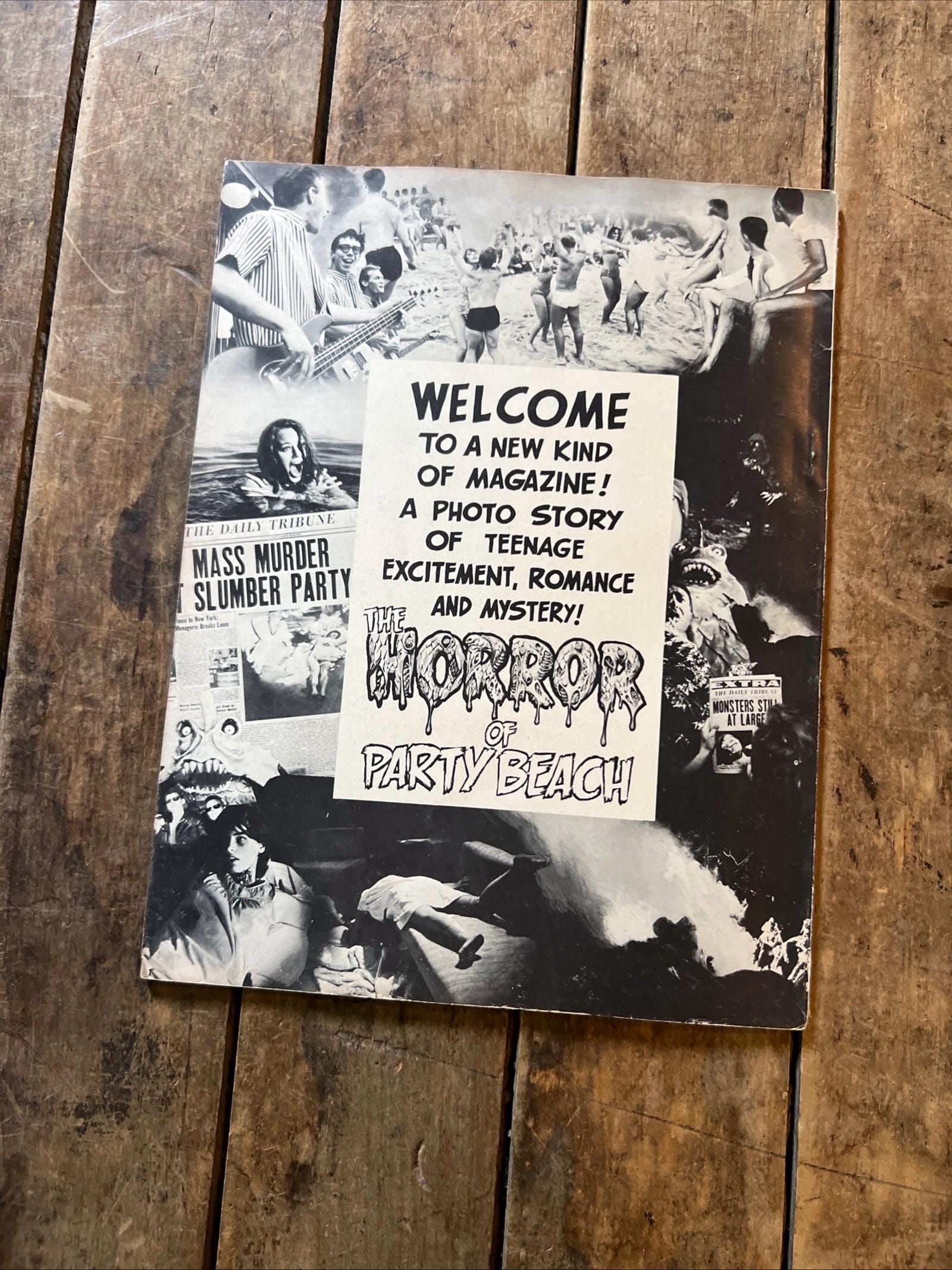 The Famous Films HORROR Of Party Beach (1964) Photo Story Board Magazine