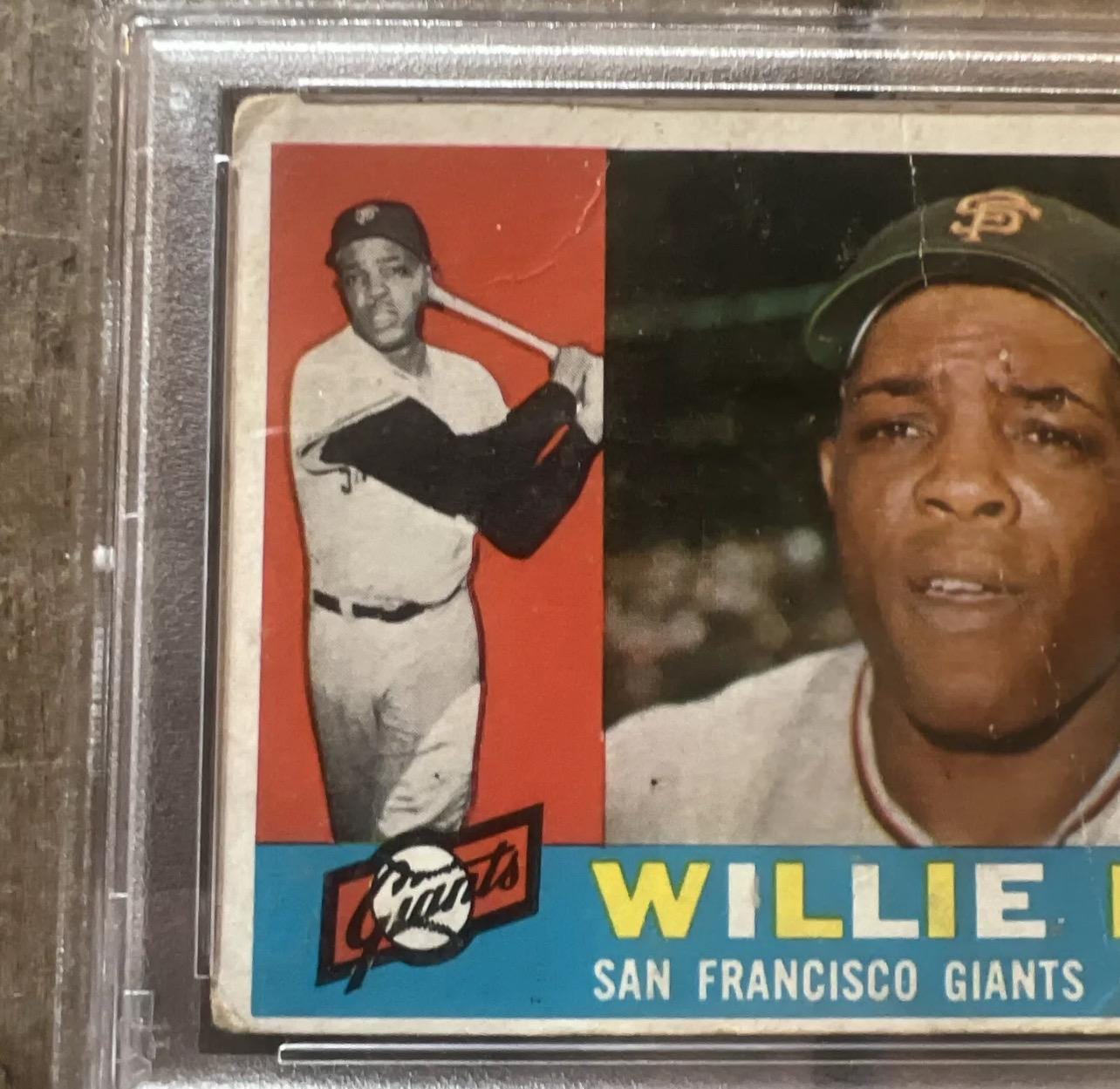 1960 Topps Willie Mays Baseball Card - PSA 1 - San Francisco Giants