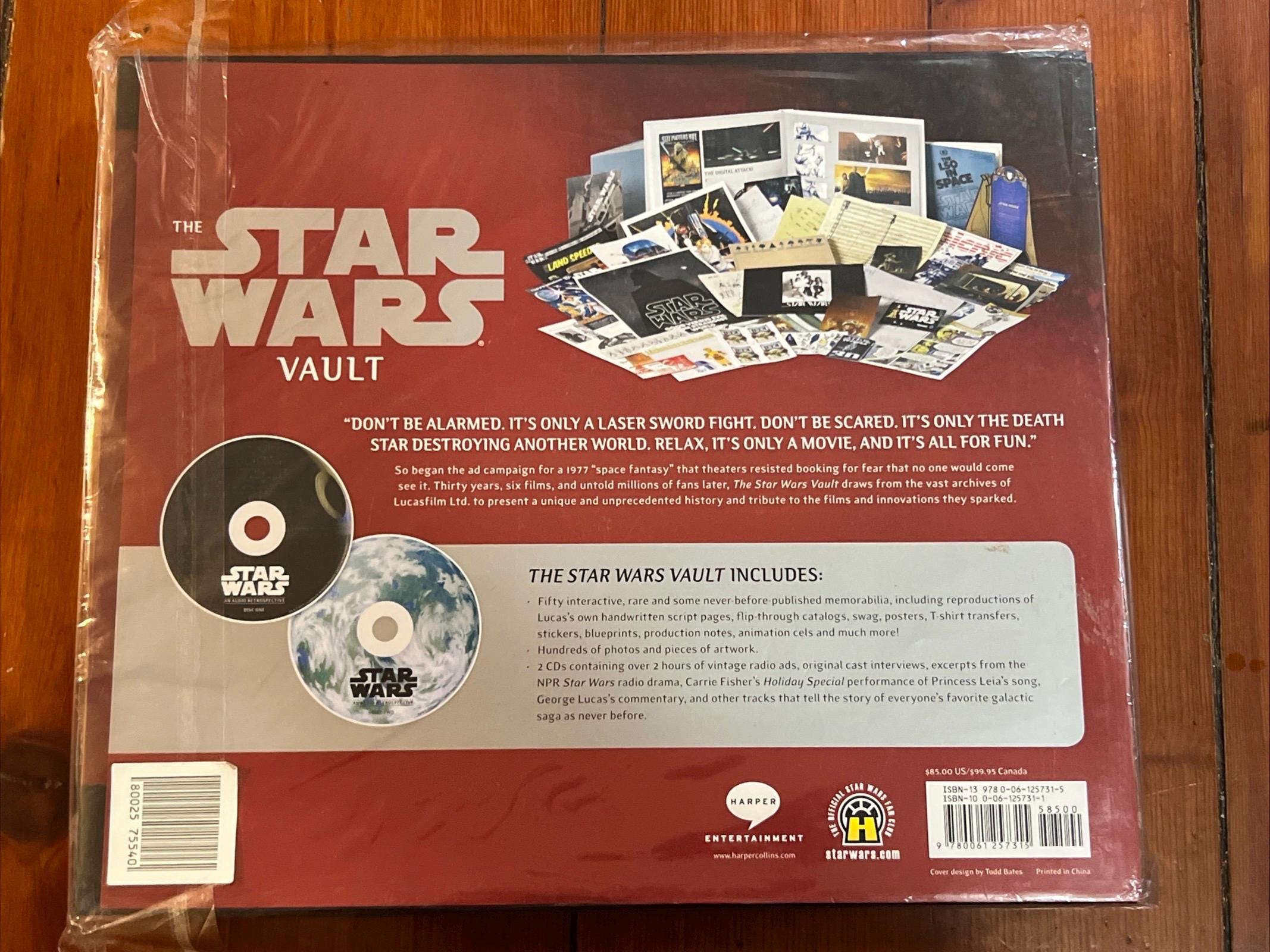 Star Wars Vault Book: 30 Years of Lucasfilm Treasures, Memorabilia & Audio CDs