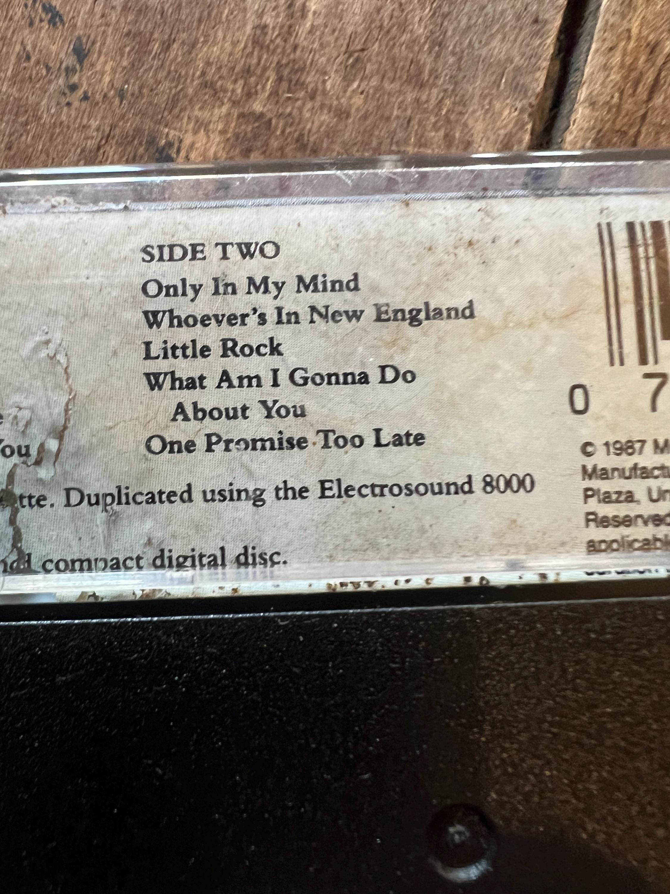 1987 Reba McEntire Greatest Hits Cassette Tape - MCA Records Club Edition