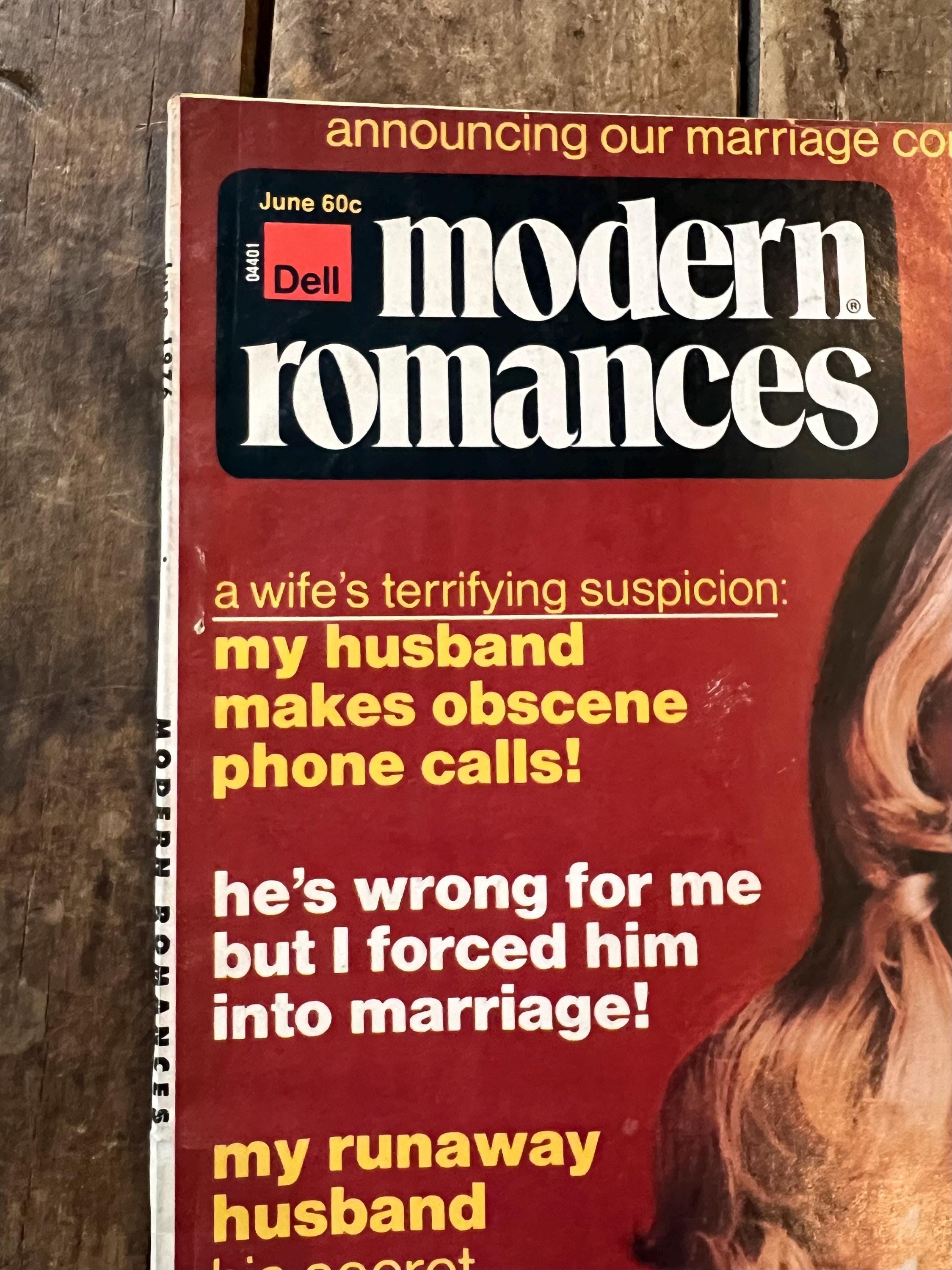 Dell Modern Romances Magazine (June 1976)  Magazine For The Young Homemaker