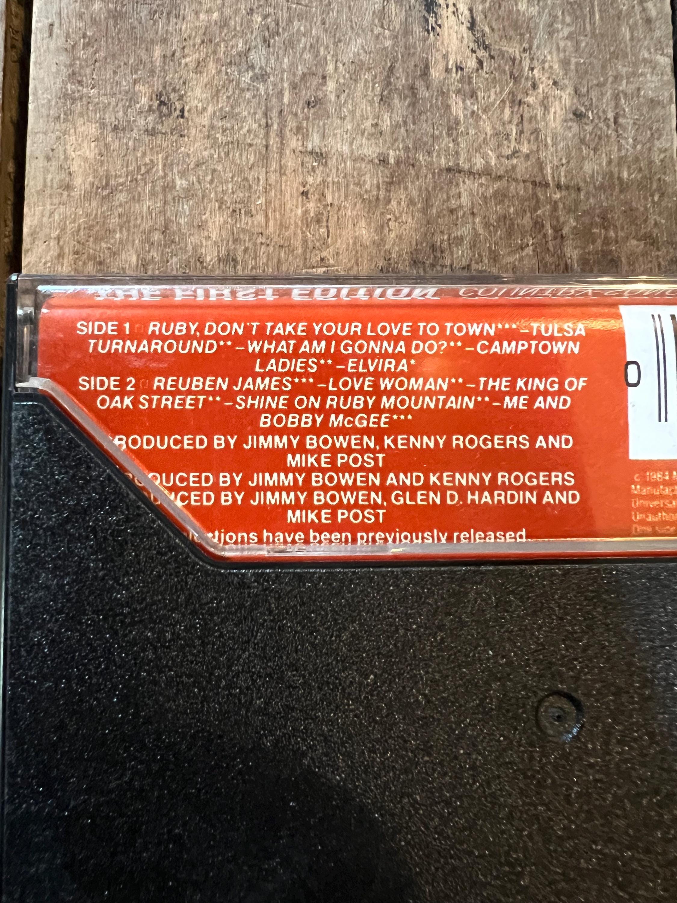 1984 Kenny Rogers & The First Edition Country Songa Cassette Tape - MCA Records