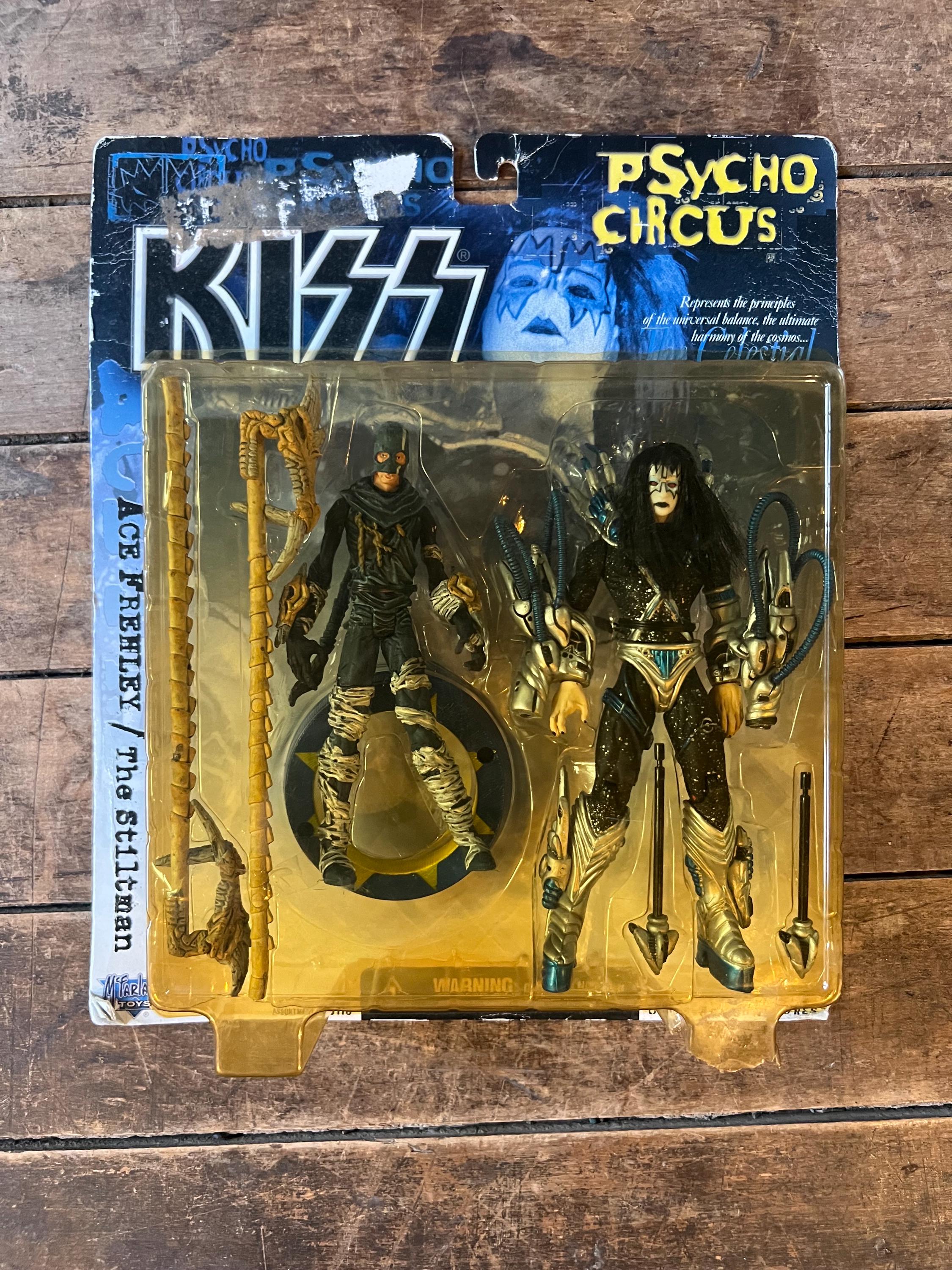 Vintage 1998 KISS Psycho Circus Ace Frehley 'The Stiltman' Action Figure (MOC)