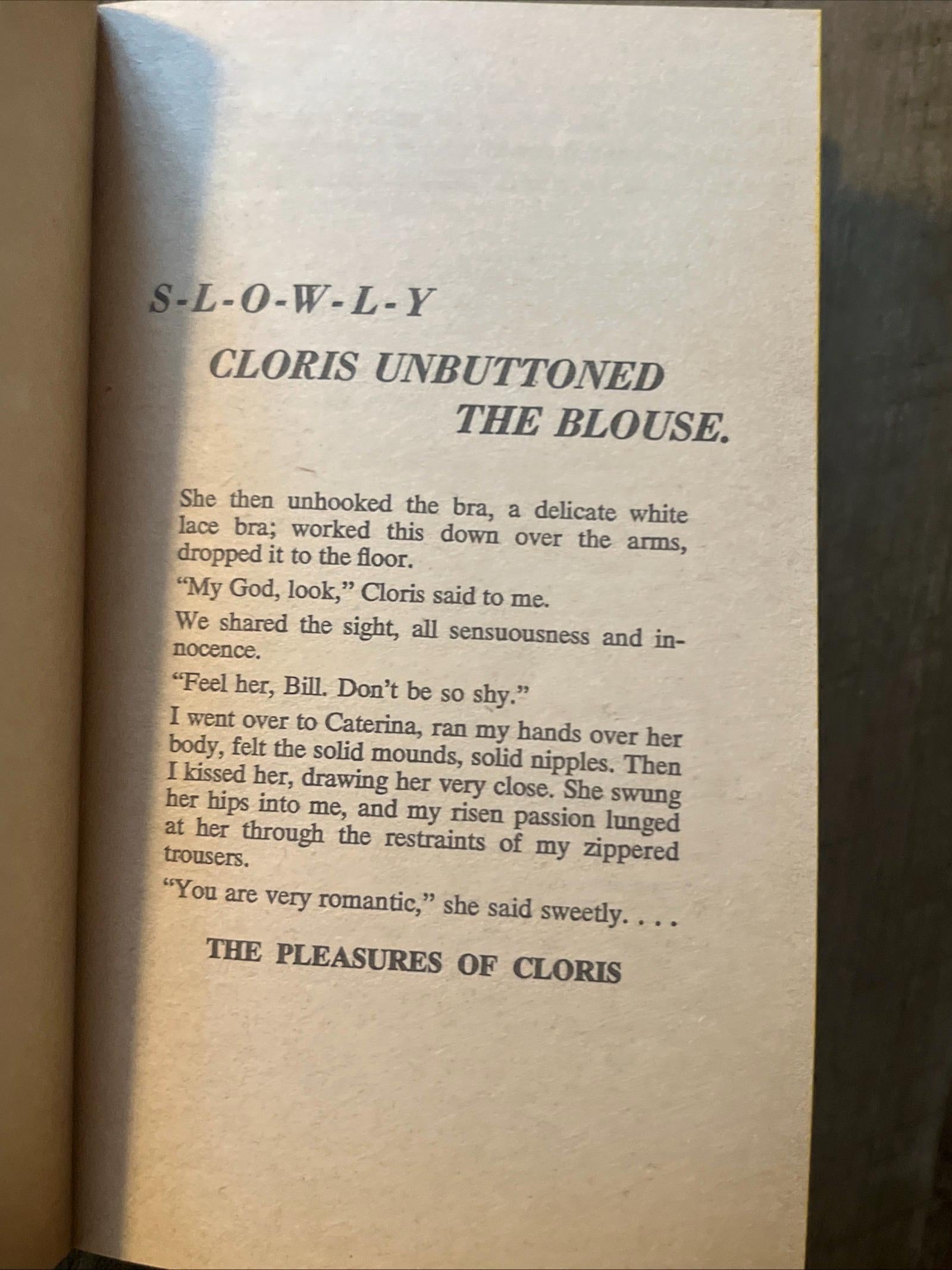 The Pleasures Of Cloris by John Colleton ( 1974 Signet ) Romance Novel