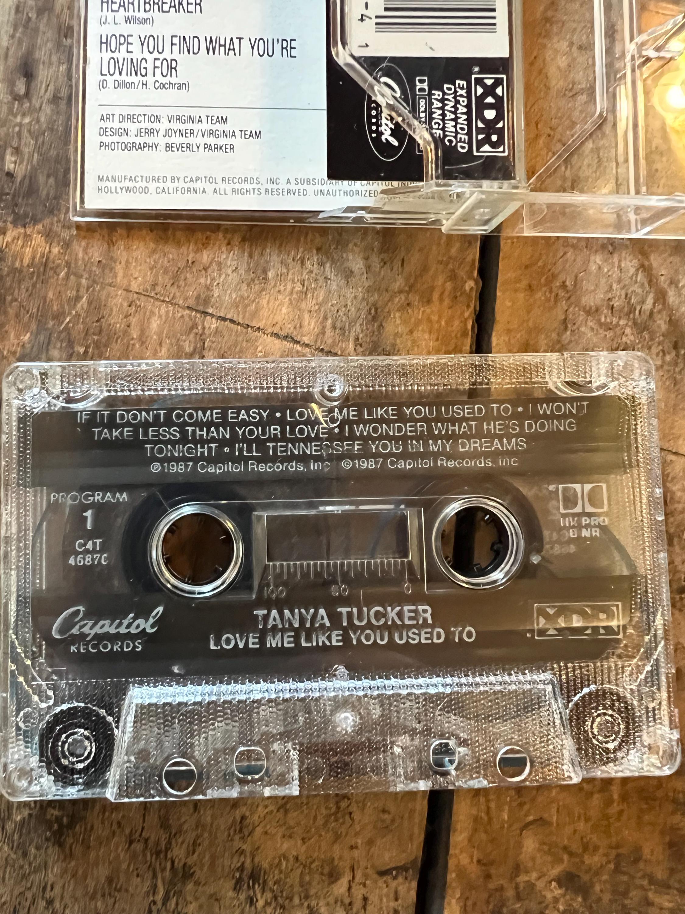 1987 Tanya Tucker “Love Me Like You Used To” Cassette Tape - Capitol Records