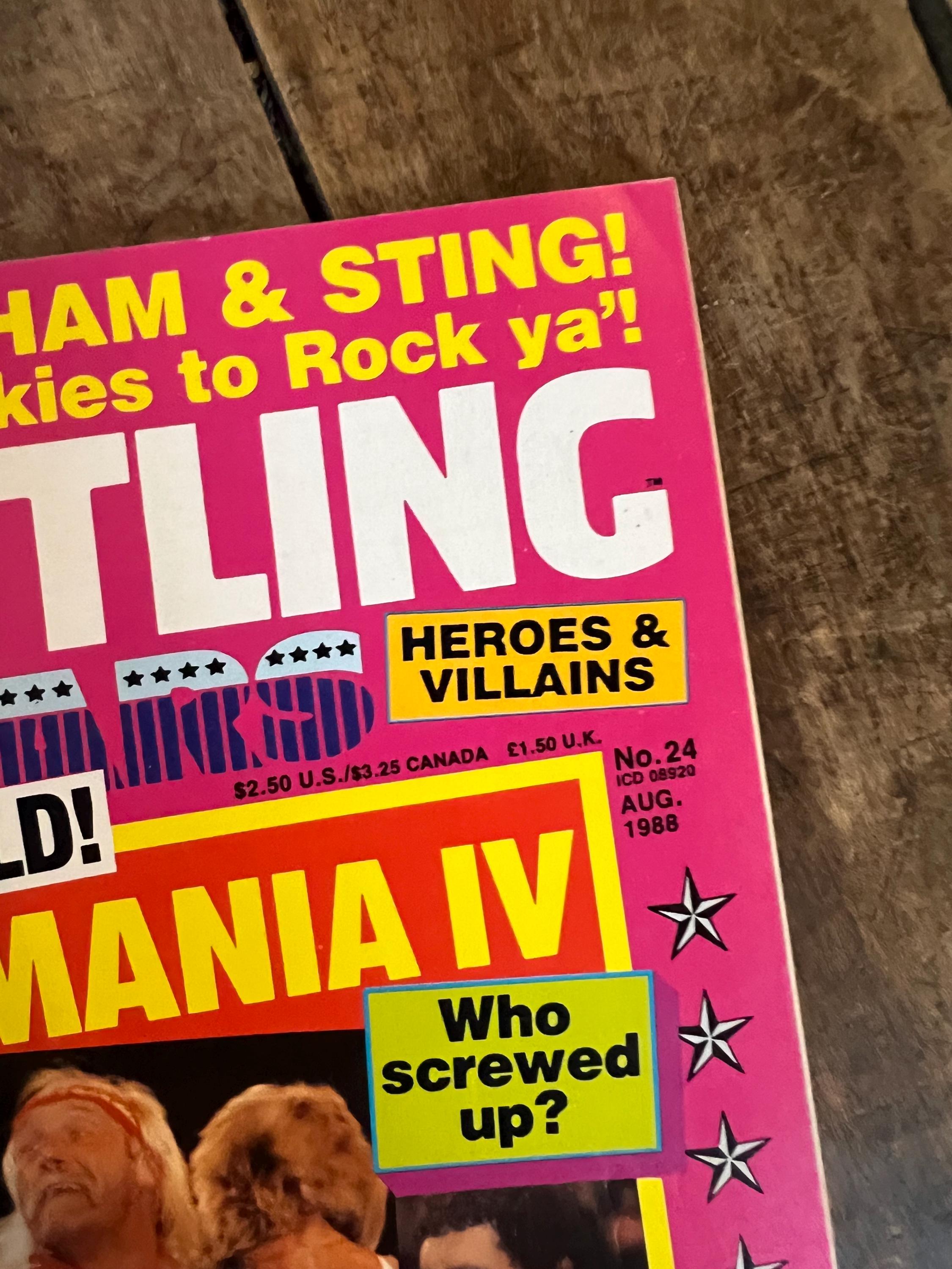 Wrestling All Stars Magazine  - August 1988 - WWF WWE - Hulk Hogan & Macho Man