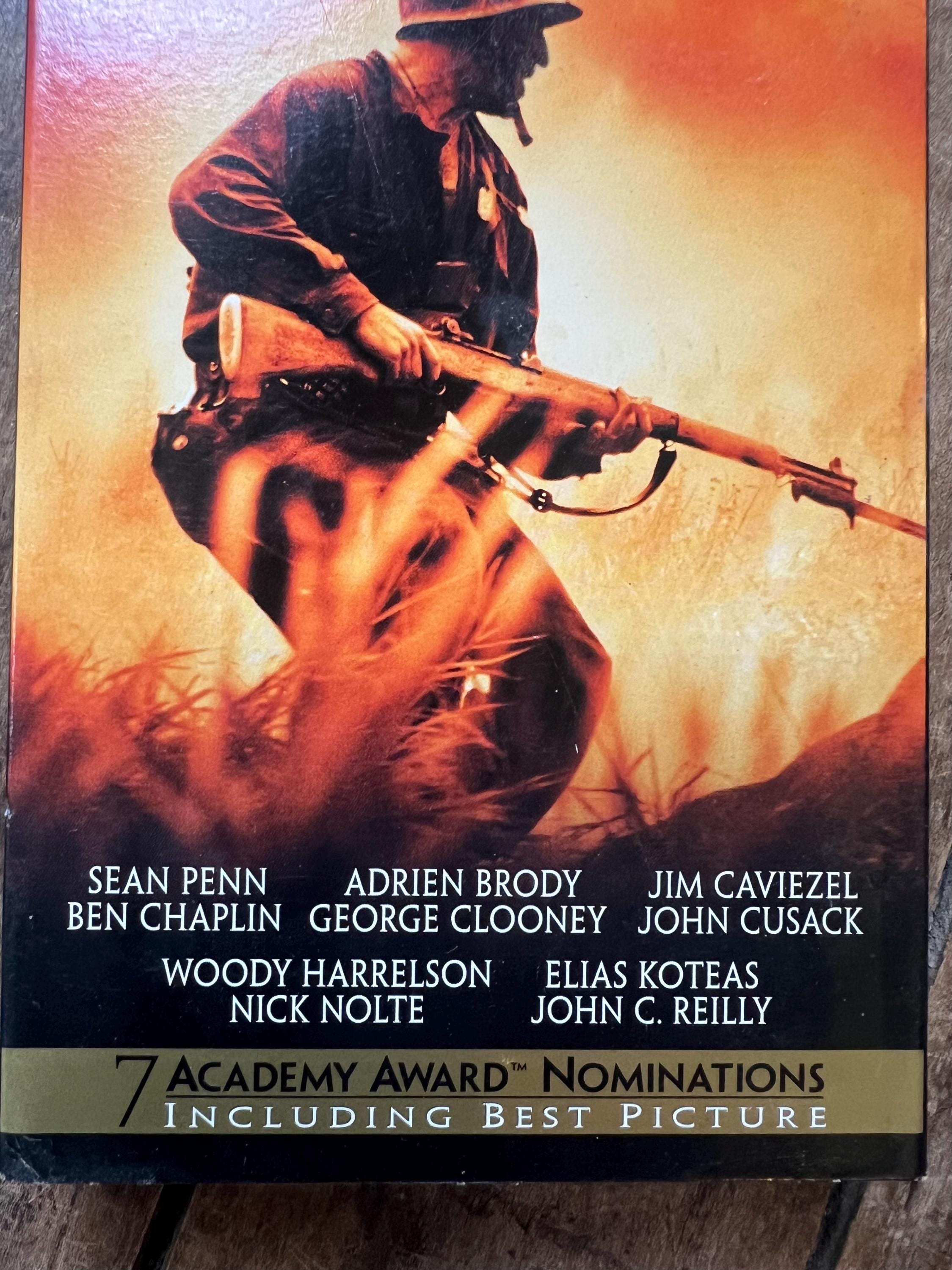The Thin Red Line VHS - 1999 War Movie - Academy Award Nominee