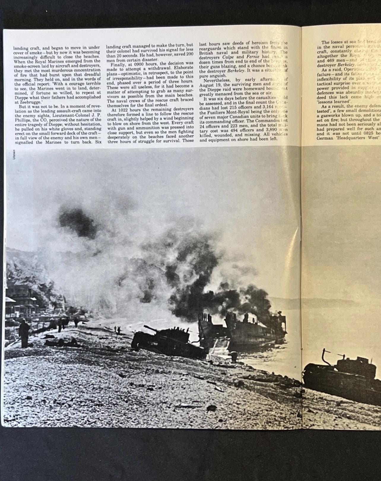 Vintage 1973 History Of The Second World War Magazine Part 37