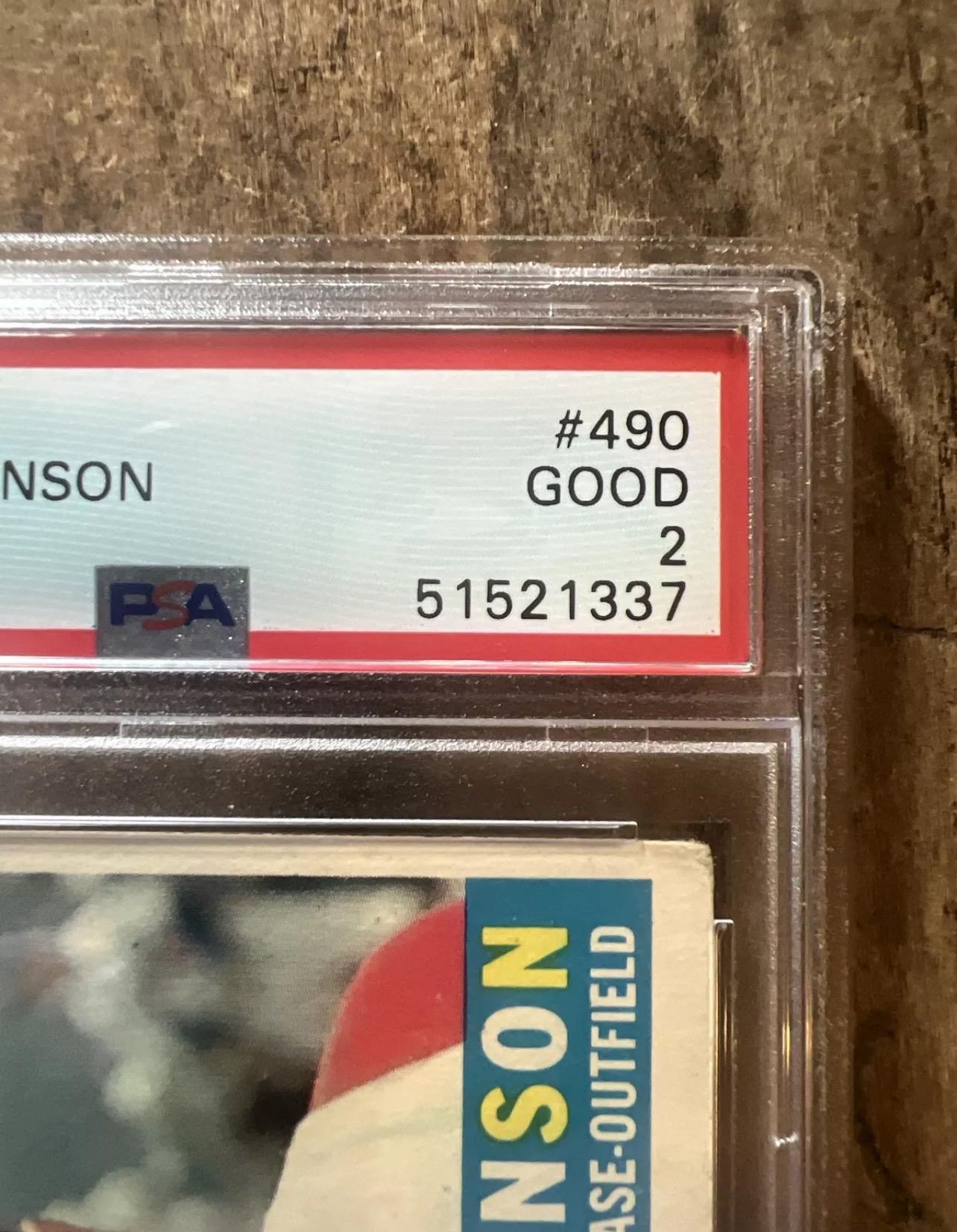 1960 Topps Frank Robinson Baseball Card - Cincinnati Reds - PSA 2 Graded