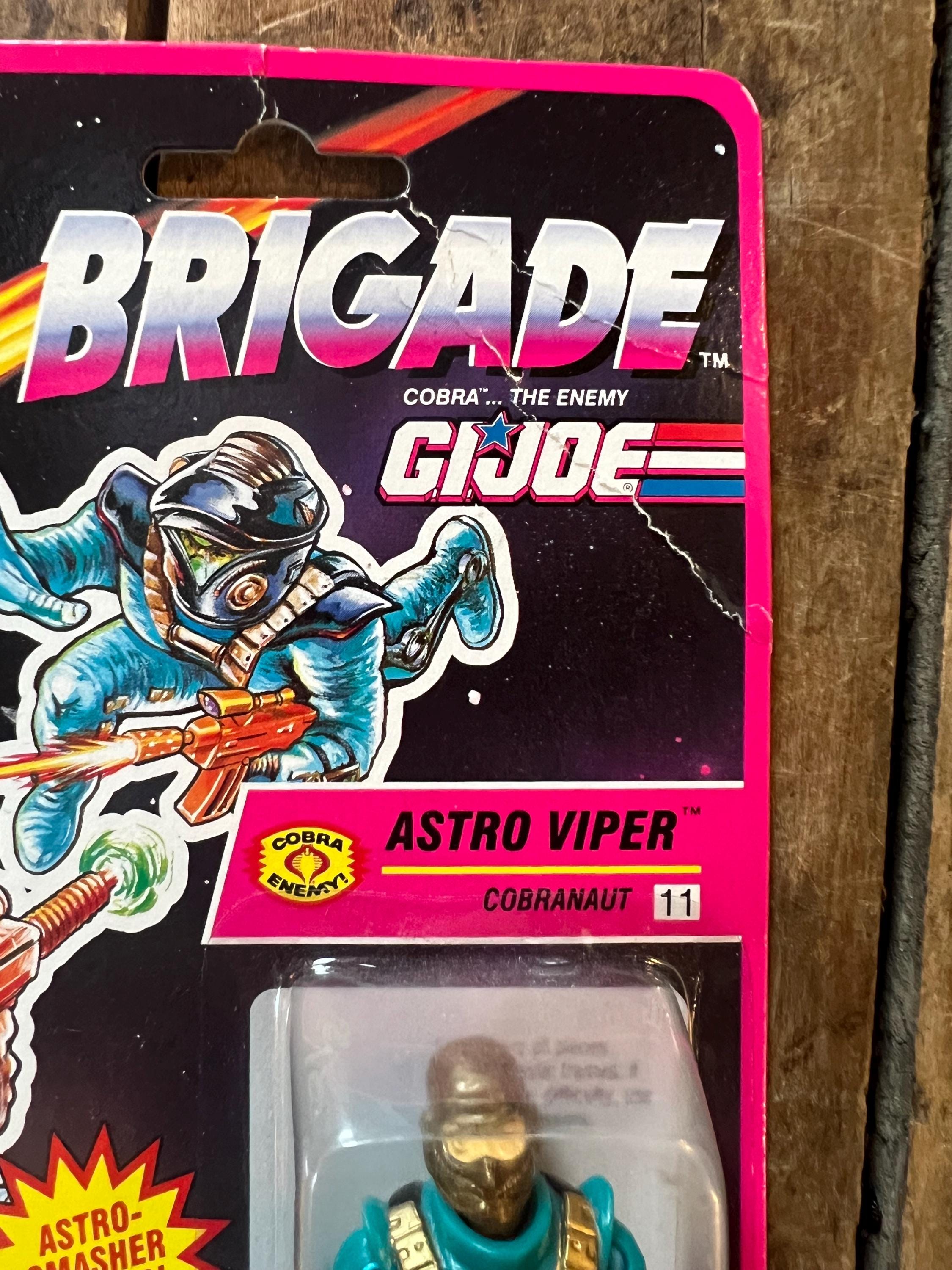 1993 Hasbro GI JOE - Astro Viper Cobranaut V2 - Star Brigade Action Figure Complete On Original Card MOC