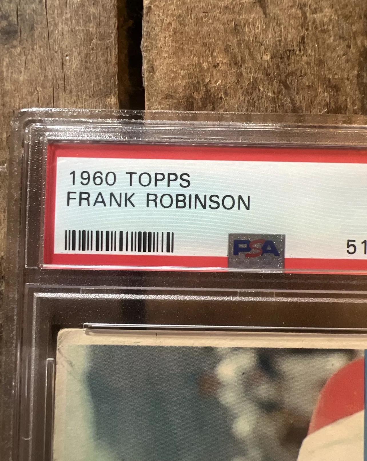 1960 Topps Frank Robinson Baseball Card - Cincinnati Reds - PSA 2 Graded