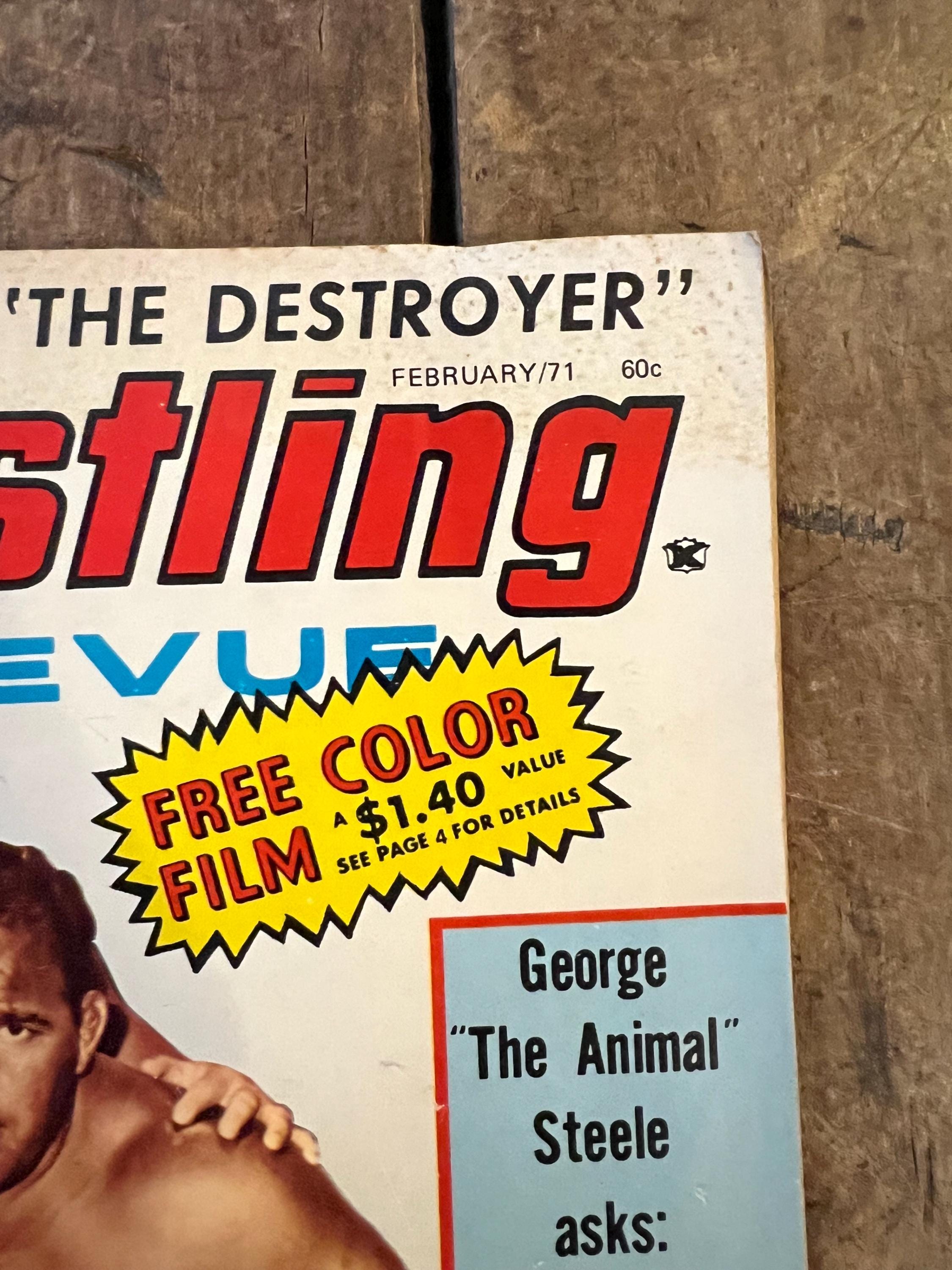 Wrestling Revue Magazine - February 1971 Issue - WWF / WWE
