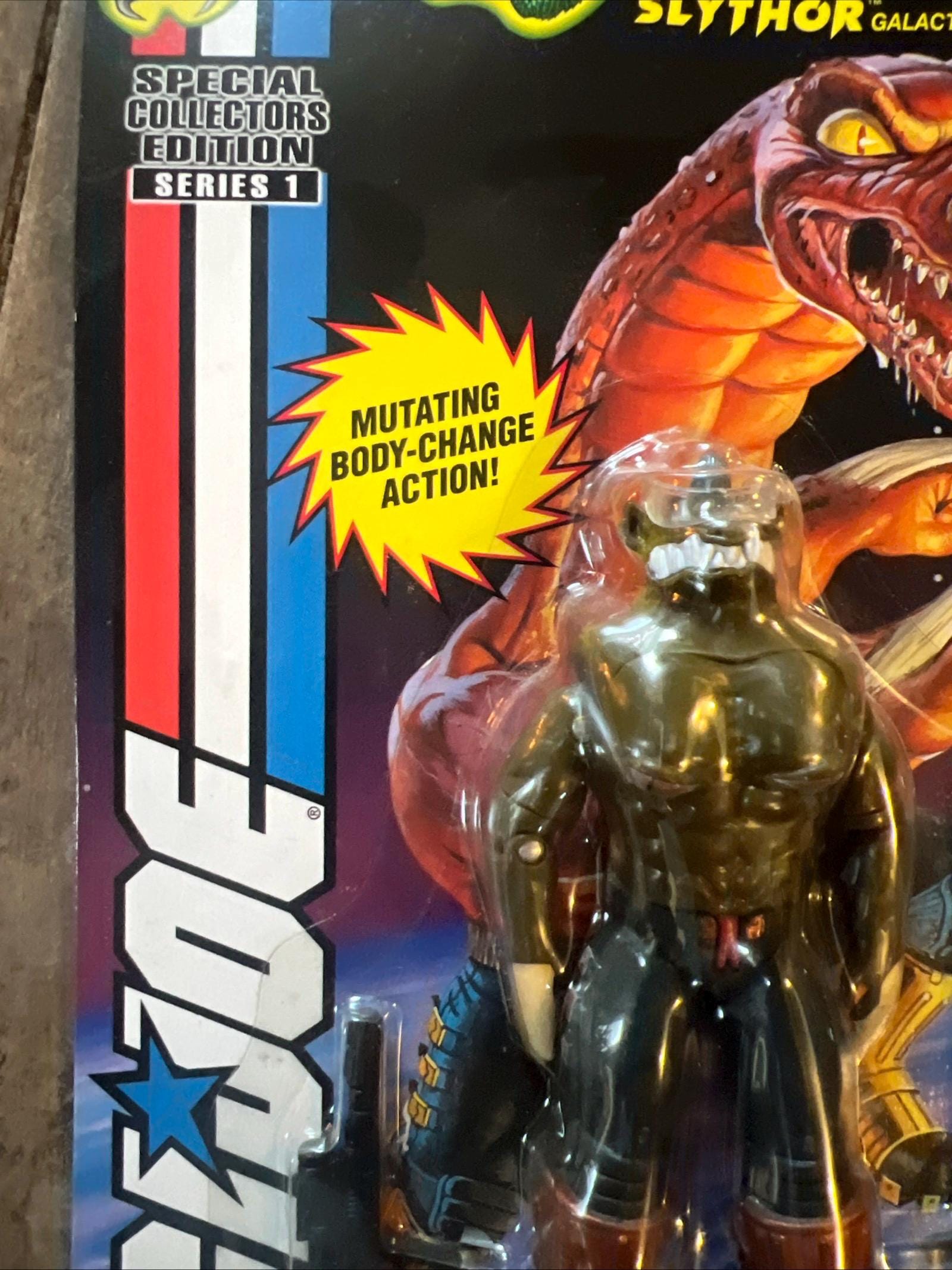 Hasbro GI JOE - MANIMALS Slythor Action Figure - Sealed Original Card Series 1 Special Collector’s Edition