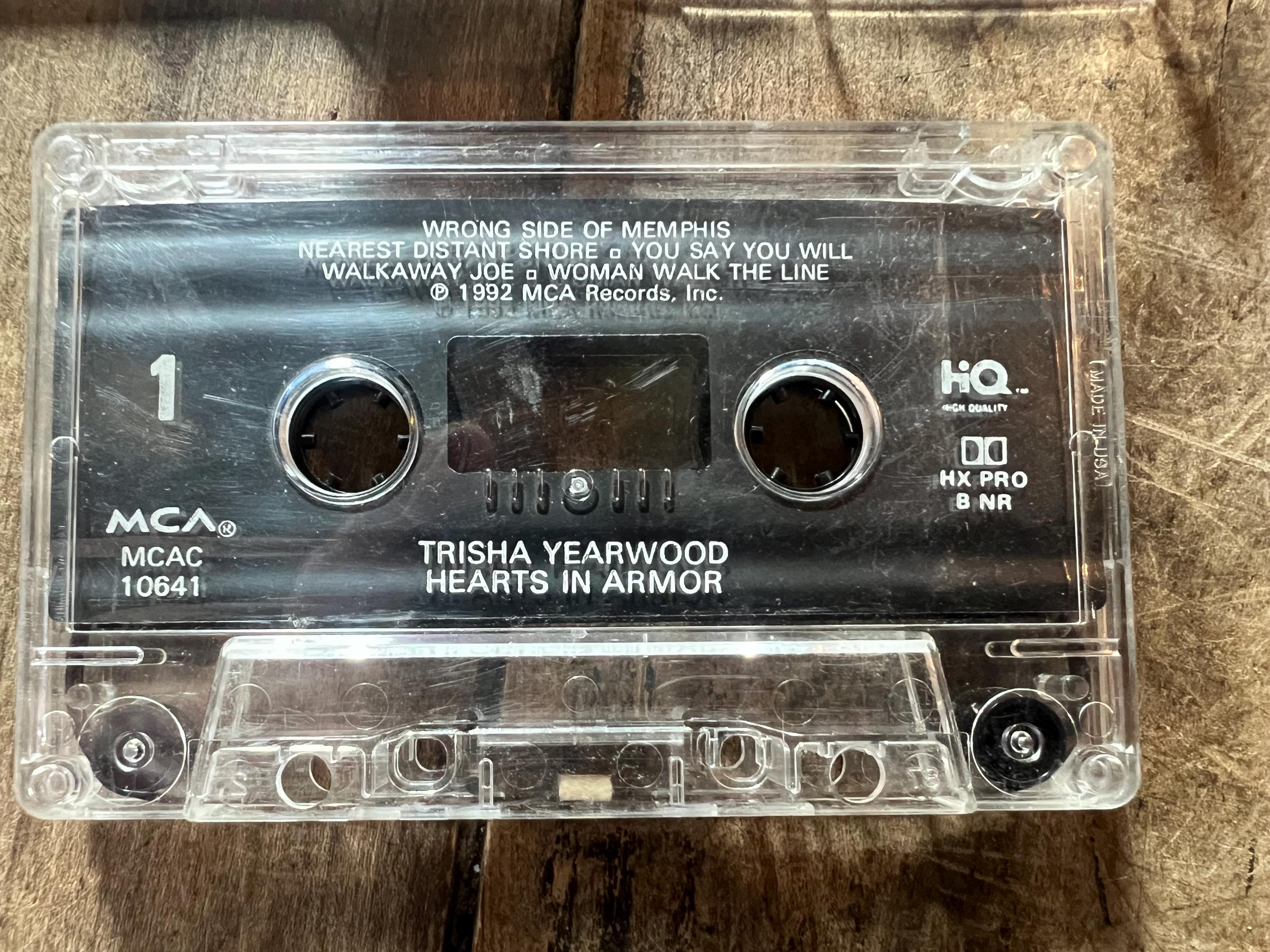 1992 Trisha Yearwood "Hearts in Armor" Cassette Tape - Retro Country Music