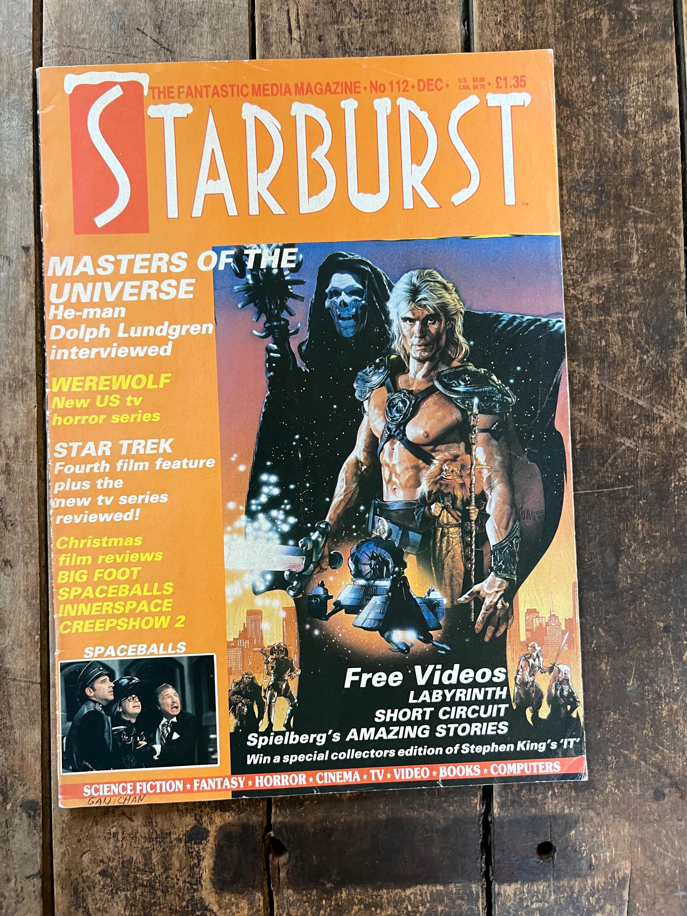 Starburst Magazine - December 1987 Issue - He-Man Masters Of The Universe Cover