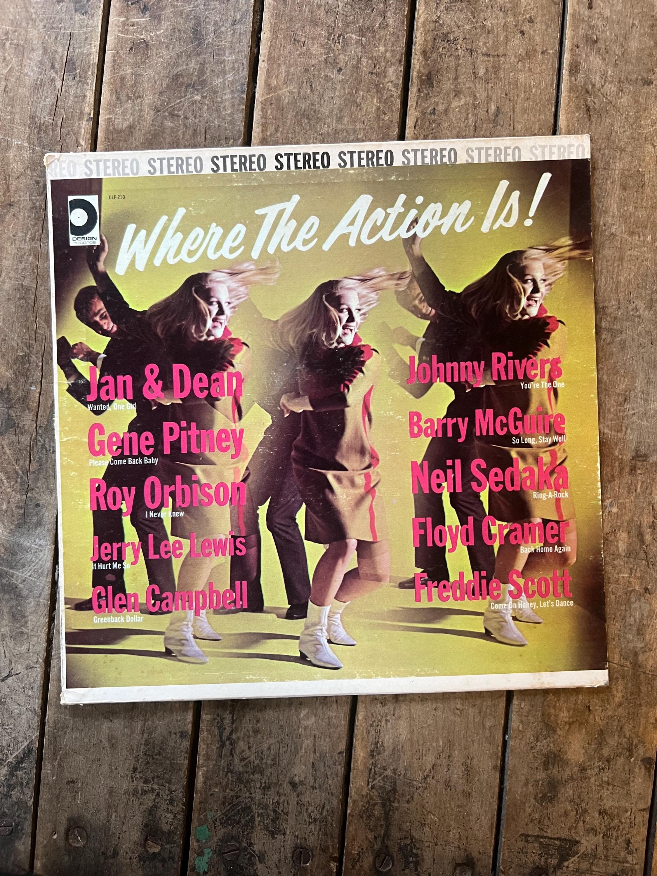 Vintage 1965 'Where The Action Is' Compilation LP - Rock & Roll Oldies