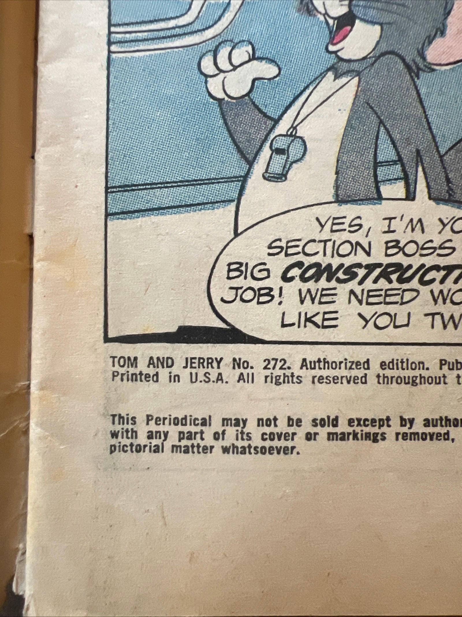 Tom and Jerry Vol 1 #272 - Whitman Comic Book Variant (1973)