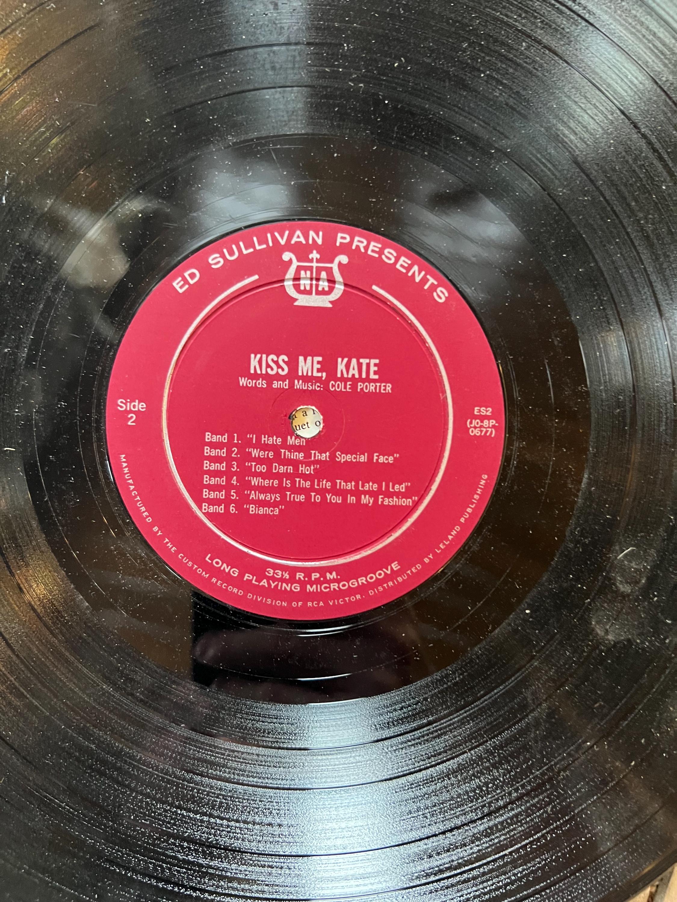 Ed Sullivan Presents “Kiss Me Kate” - 1960 Record - LP Vinyl Album