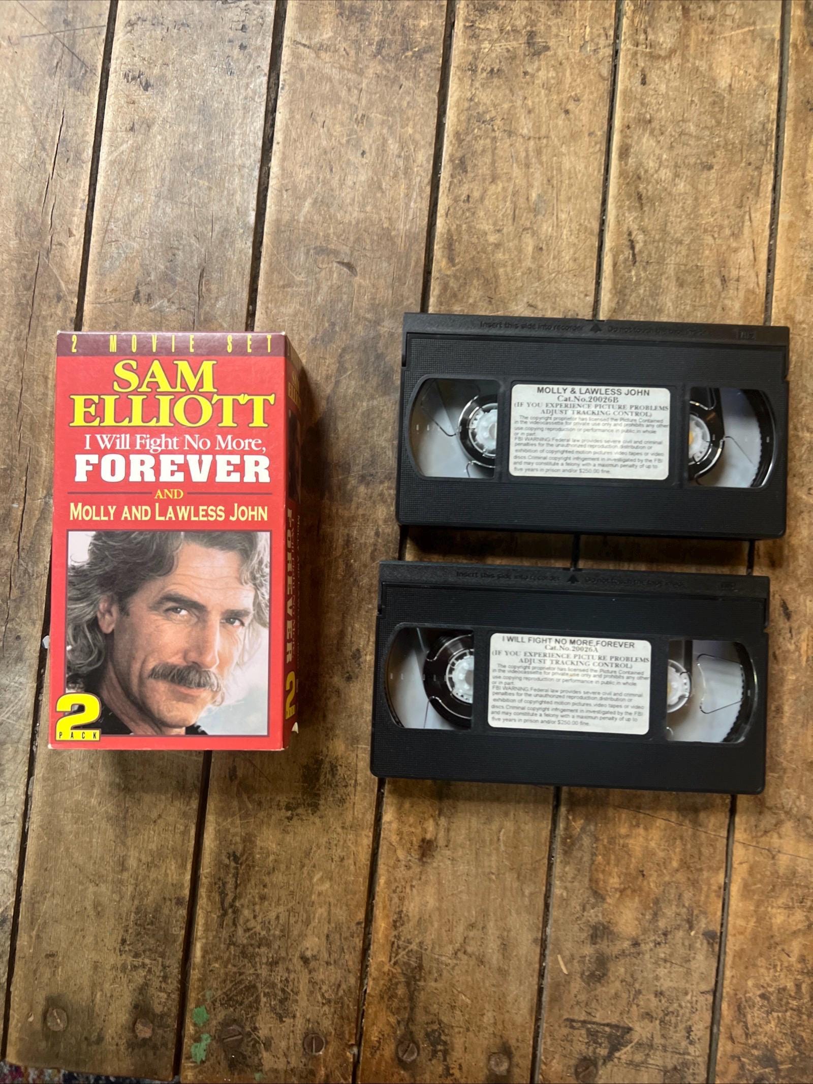 Sam Elliot VHS Box Set: Molly and Lawless John, I Will Fight No More