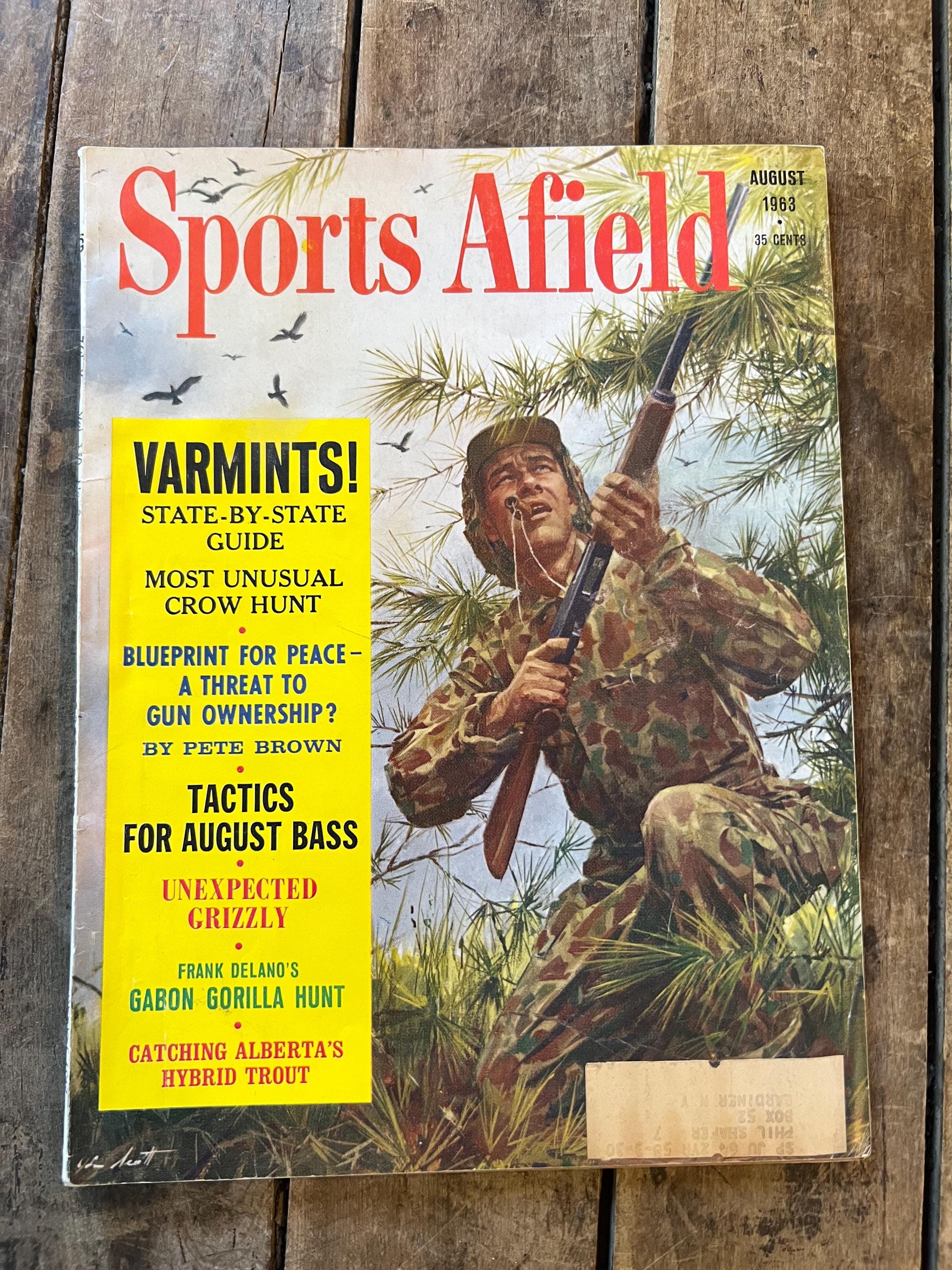 Vintage 1963 Sports Afield Magazine: August Edition
