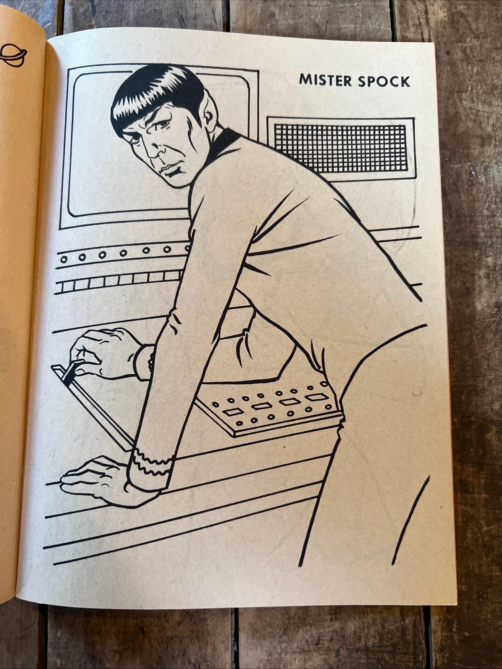 1979 Marrigold Press - STAR TREK - Color And Activity Book No. 1308 Futuristic Fun