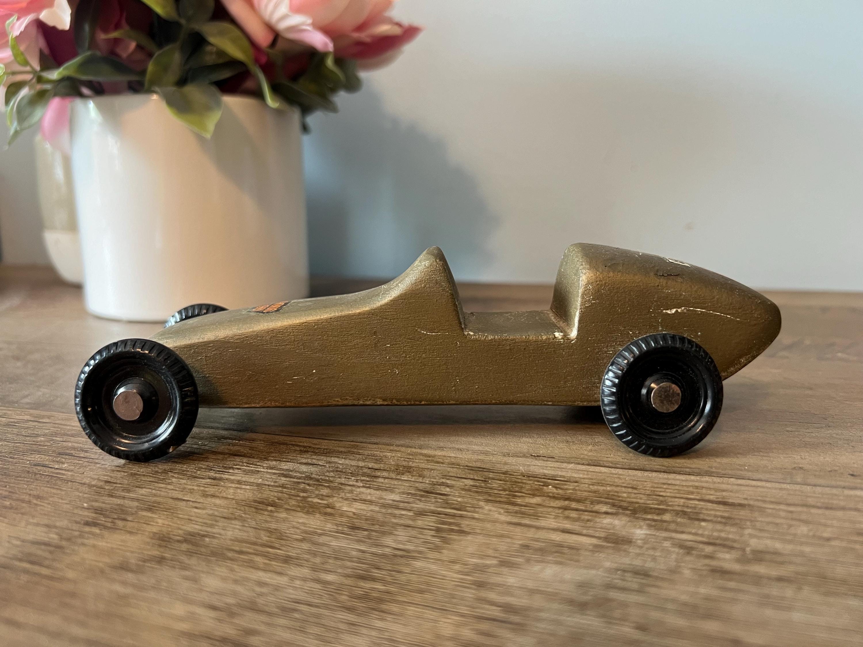 Vintage 1960s Pinewood Derby Race Car - Boy Scouts Boys Life Kit Car