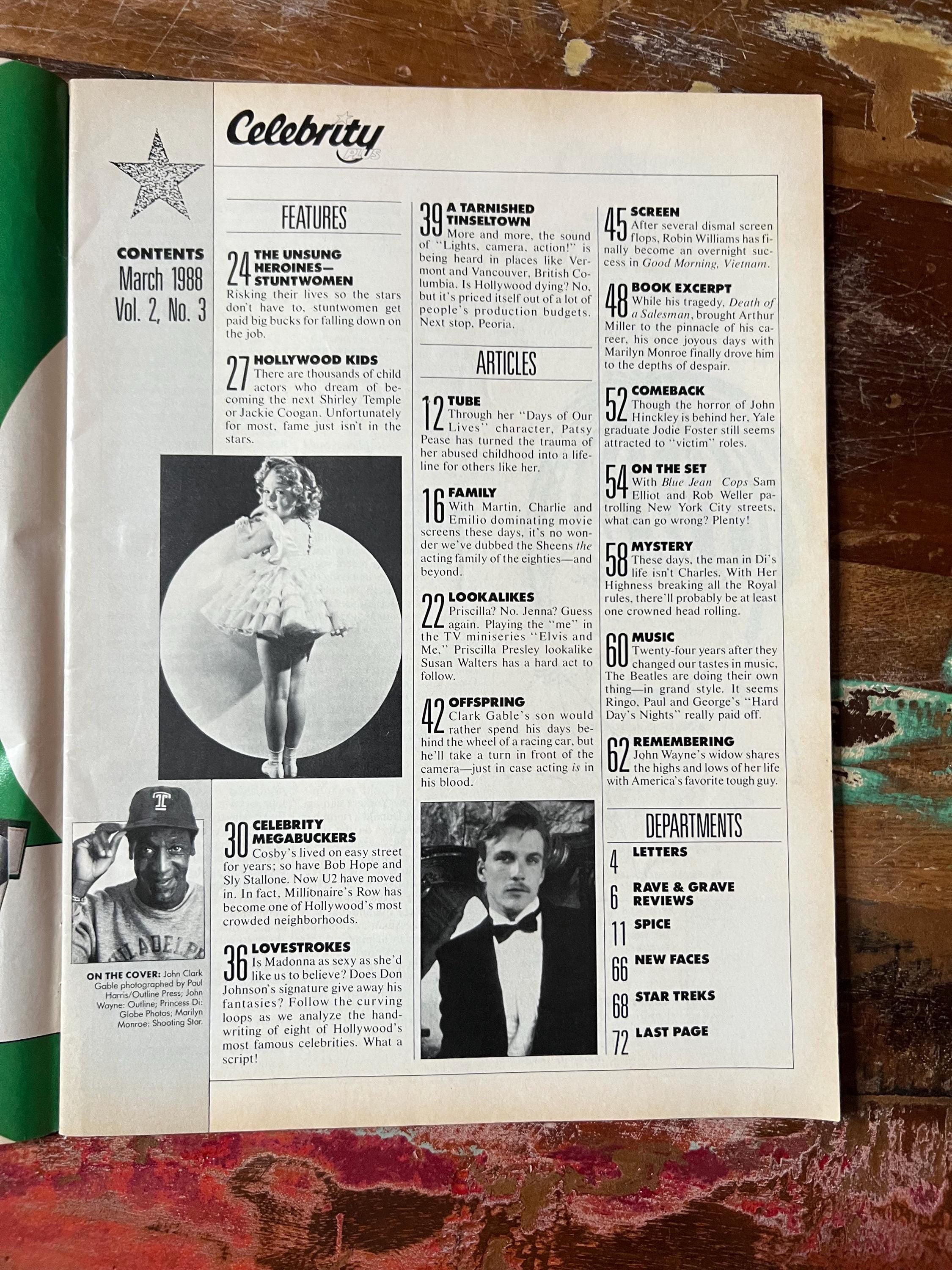 Celebrity Plus Magazine - Gossip / Tabloid - March 1988 - Princess Diana