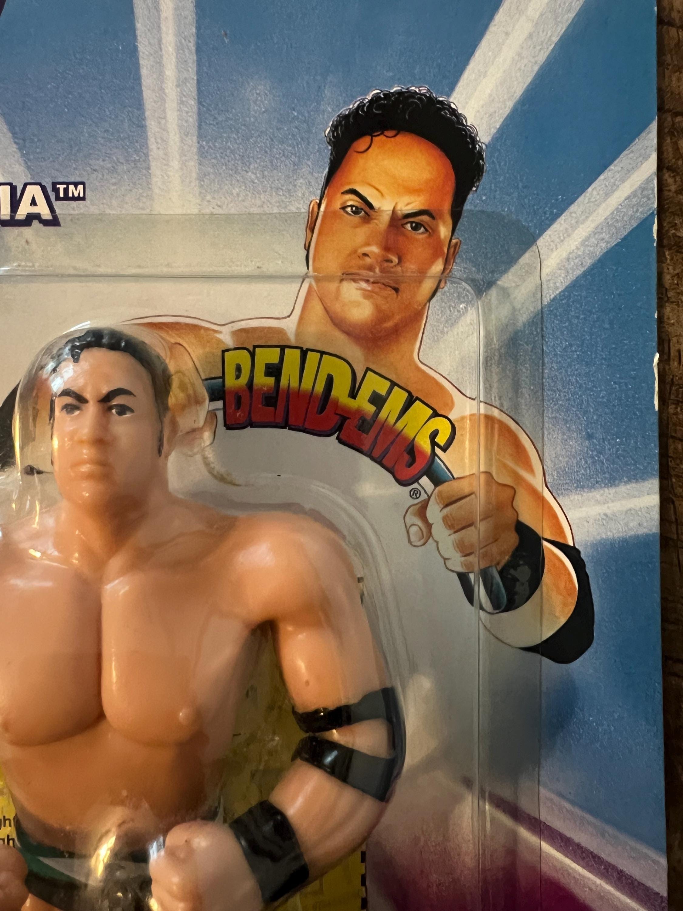 Vintage 1997 WWF Rocky Maivia The Rock Action Figure - MOC