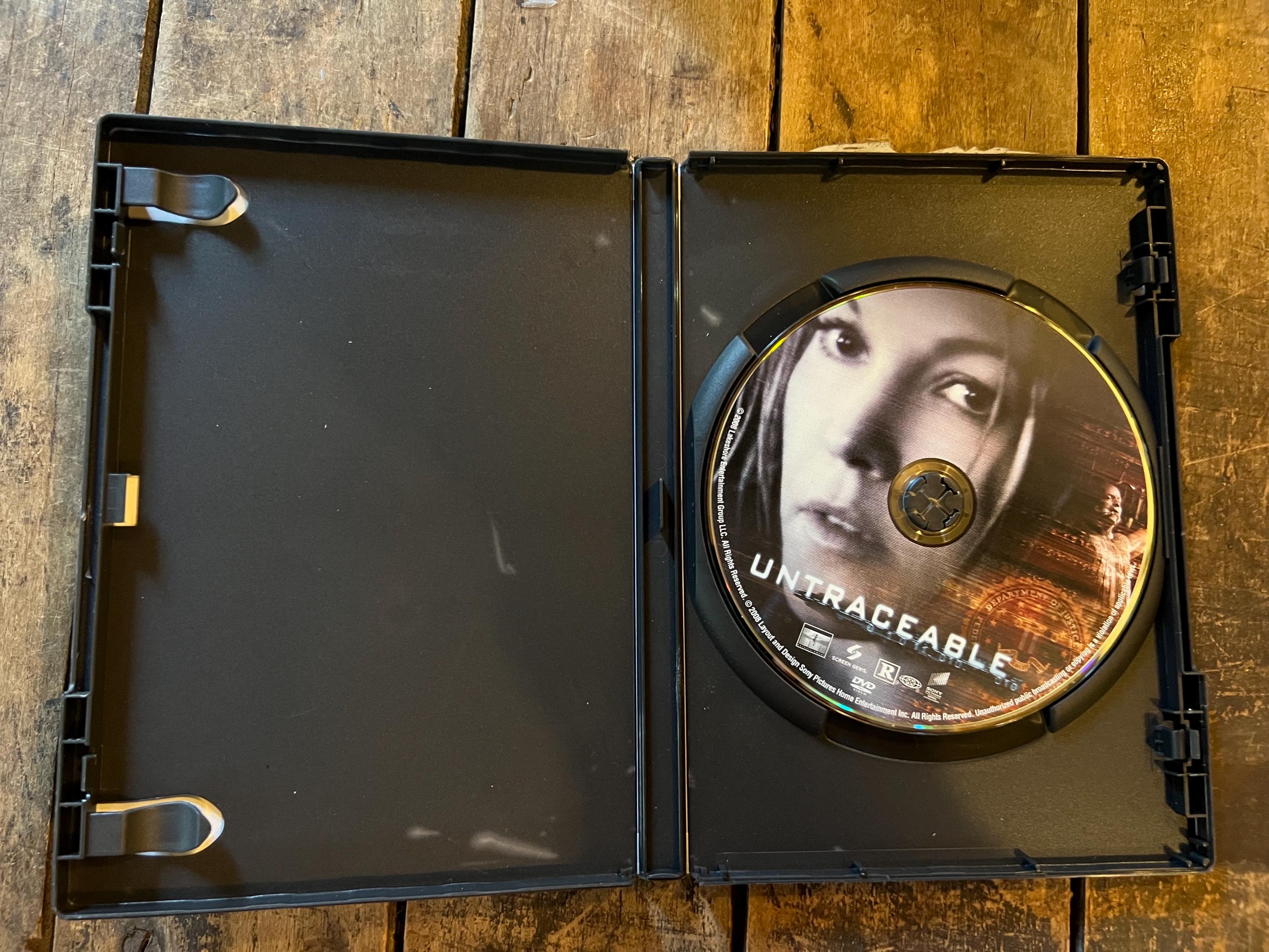 UNTRACEABLE ( DVD  )  Horror / Action Starring Diane Lane & Colin Hanks