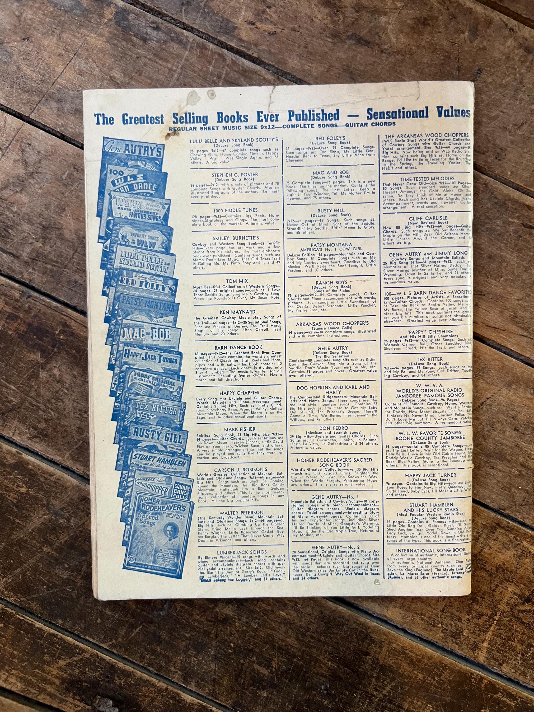 1930s Gene Autry Cowboy Songs: Vintage Sheet Music