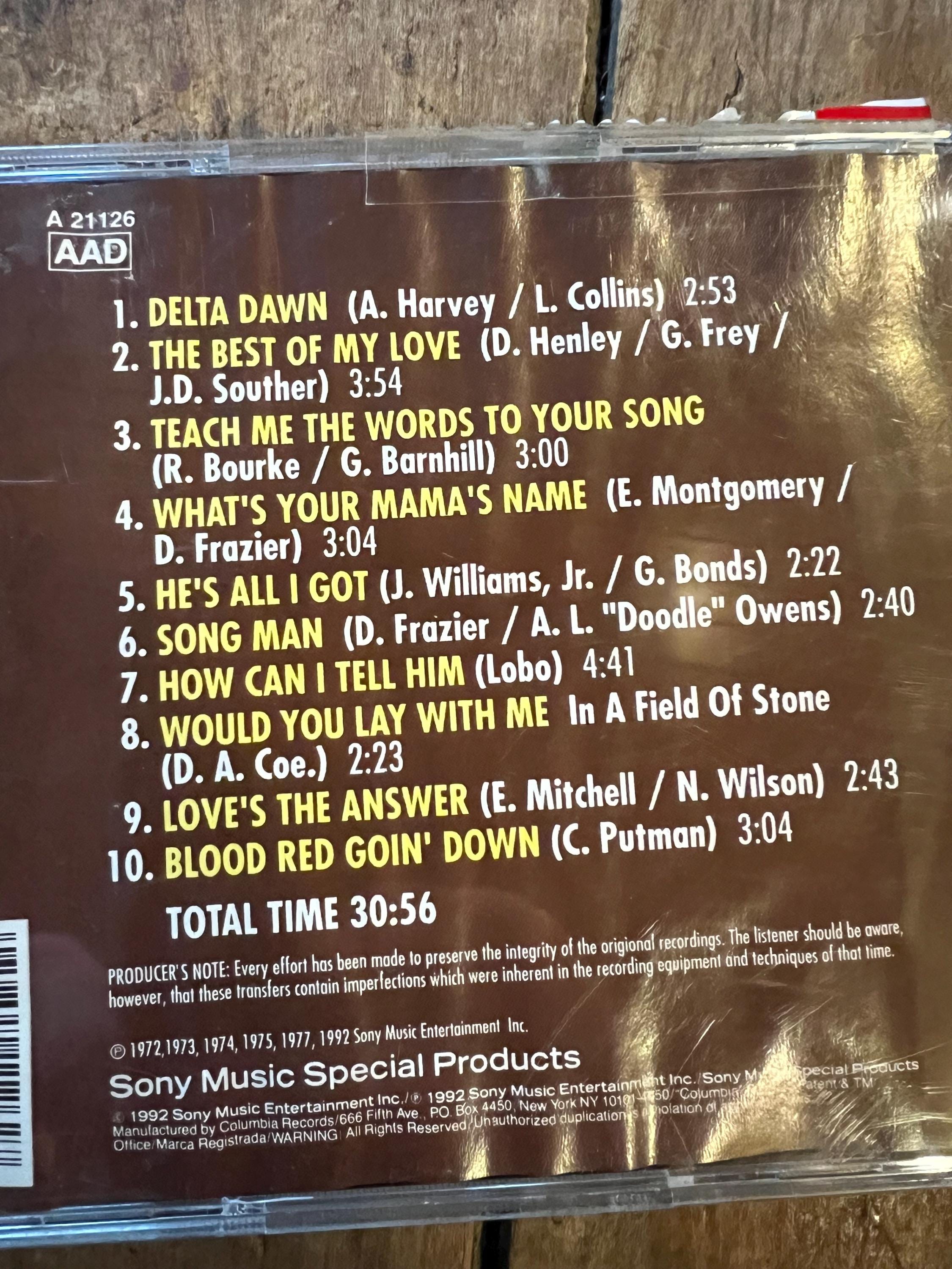 Tanya Tucker “The Best of My Love” CD - 1992 Sony Music Records