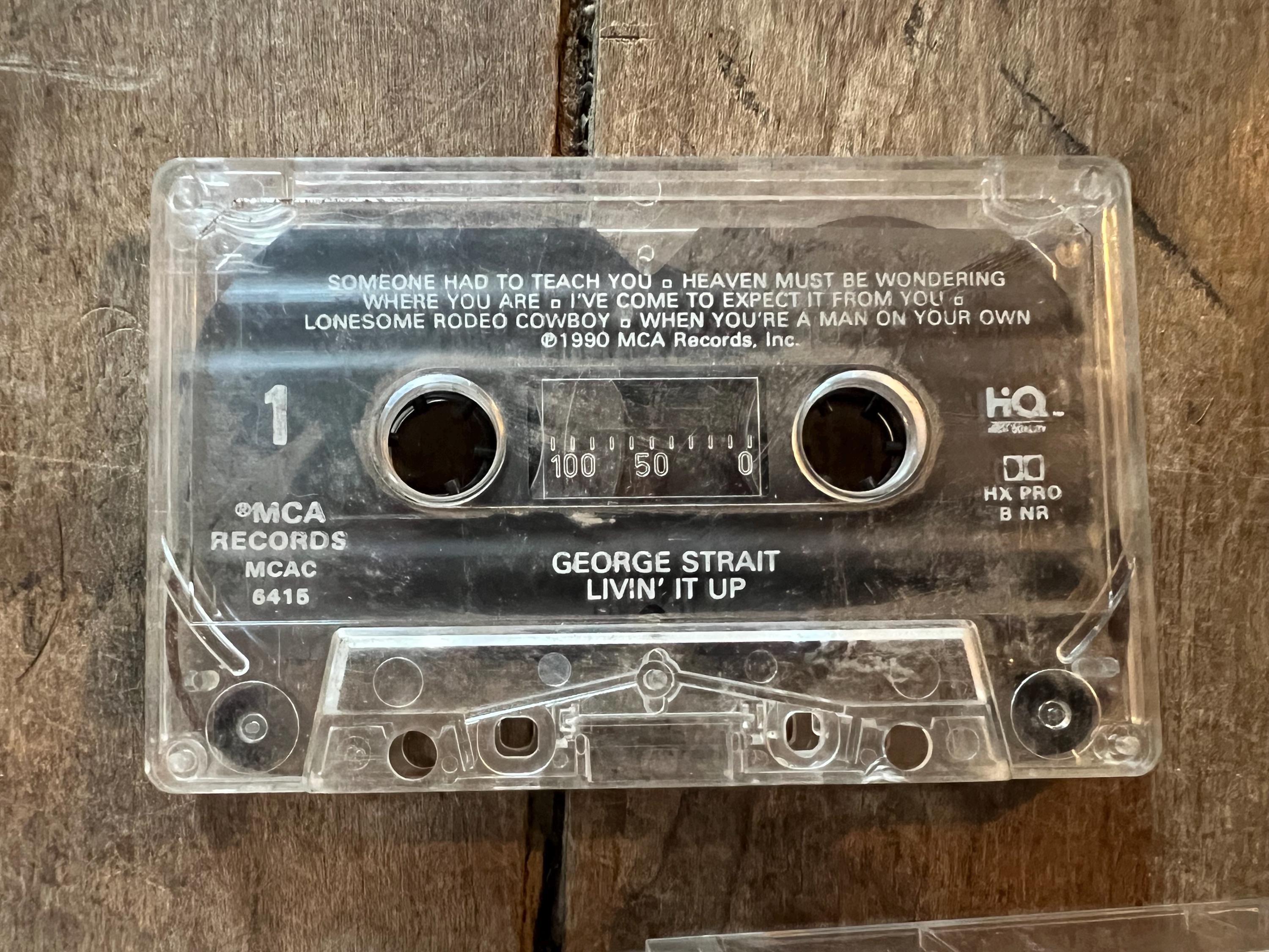 George Strait Livin' It Up Cassette Tape - 1990 MCA Records