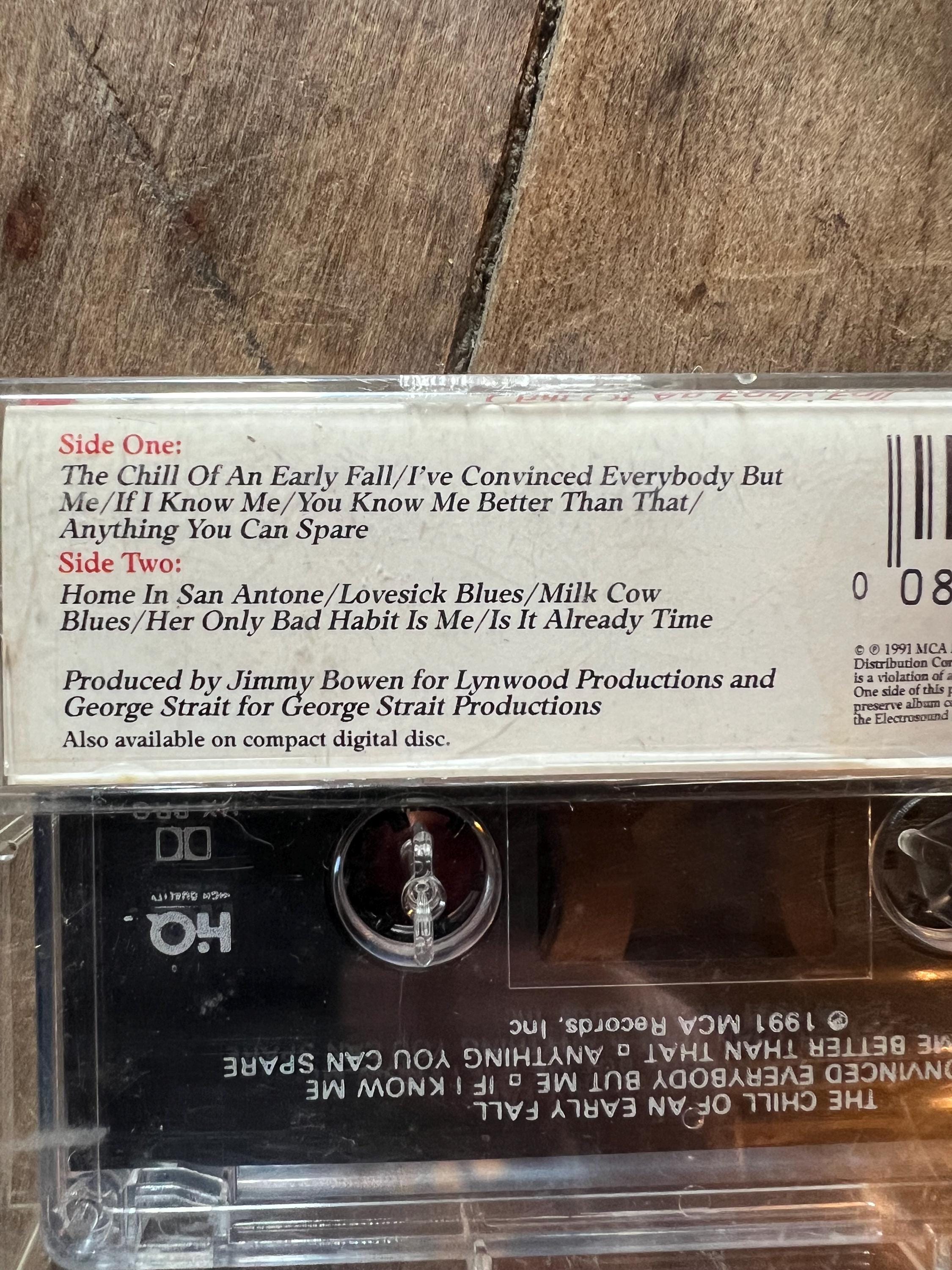 George Strait "Chill of an Early Fall" Cassette Tape - 1991 MCA Records