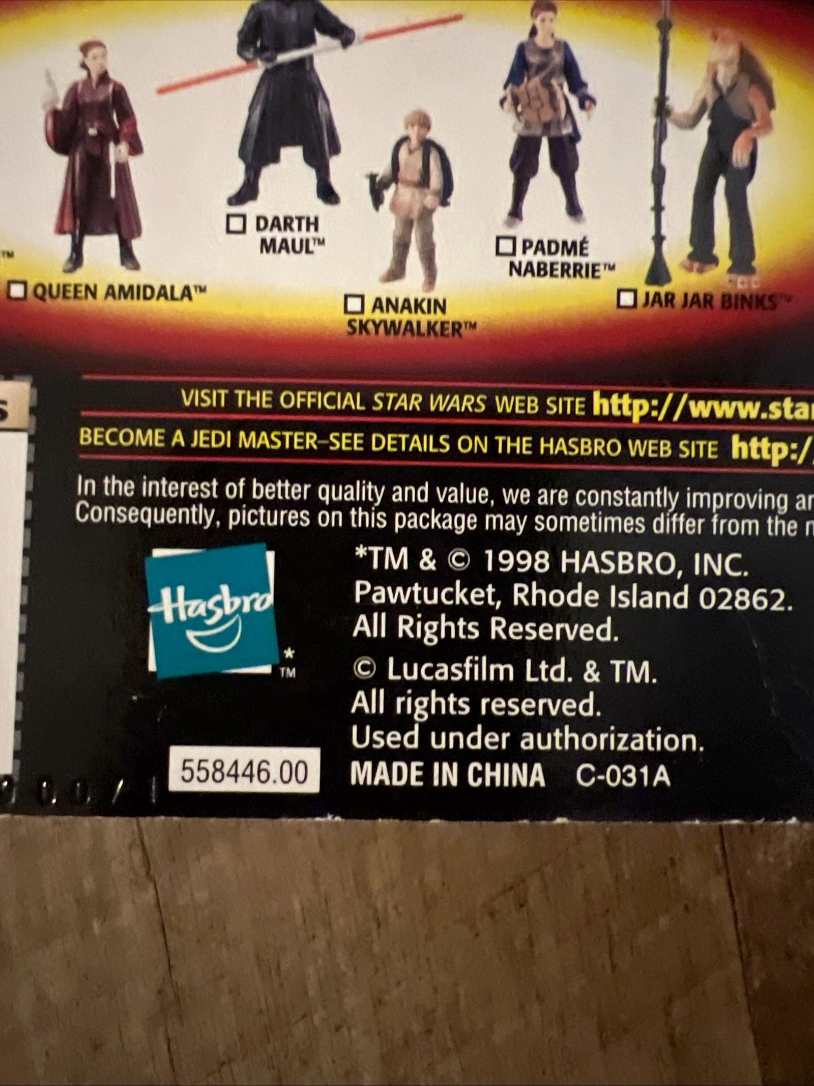 1998 Queen Amidala Action Figure – Star Wars Episode 1, Commtech Chip